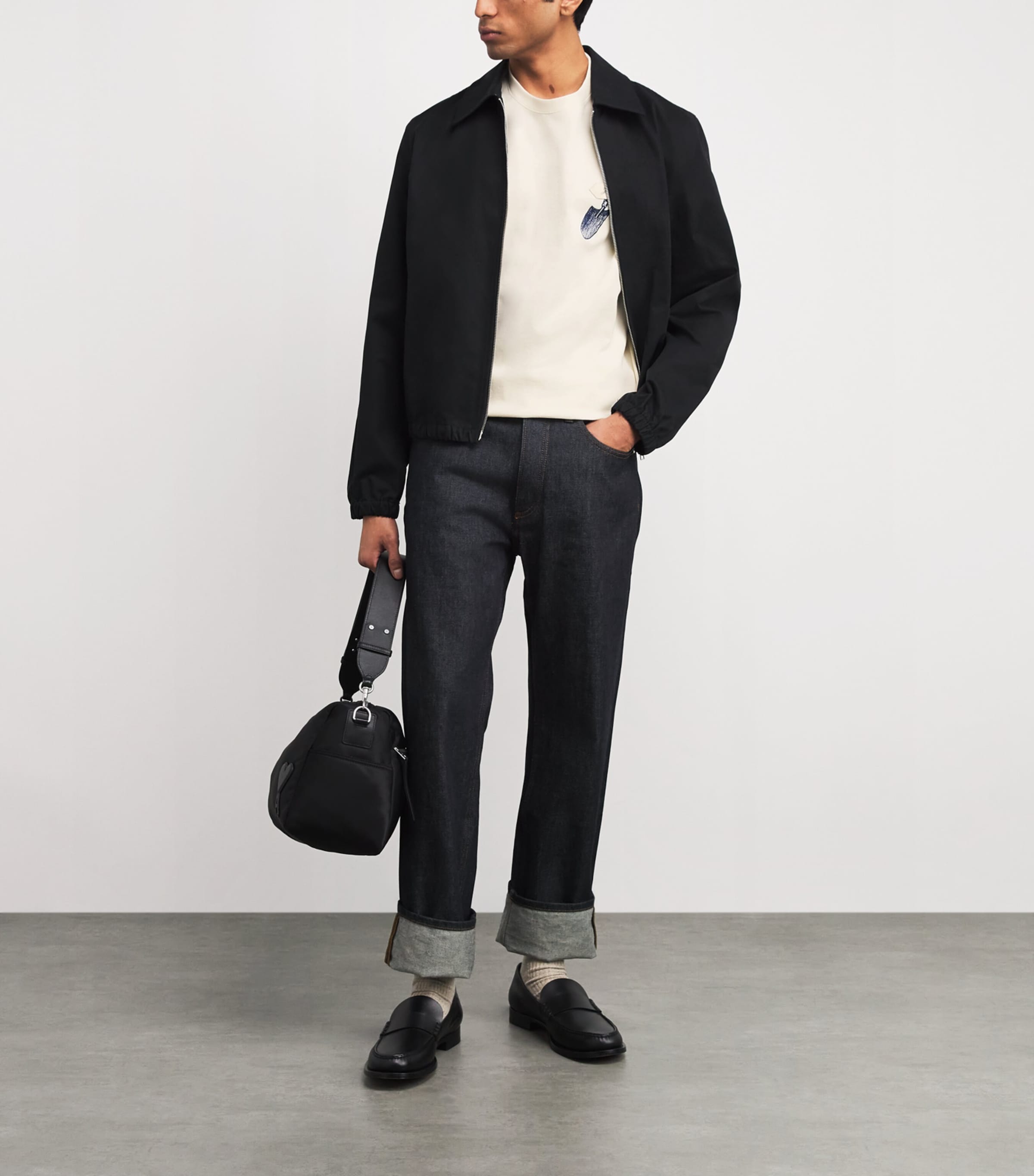 Cotton Embroidered Pelle T-Shirt EMB SHOVEL O/W-1NZ Image 2