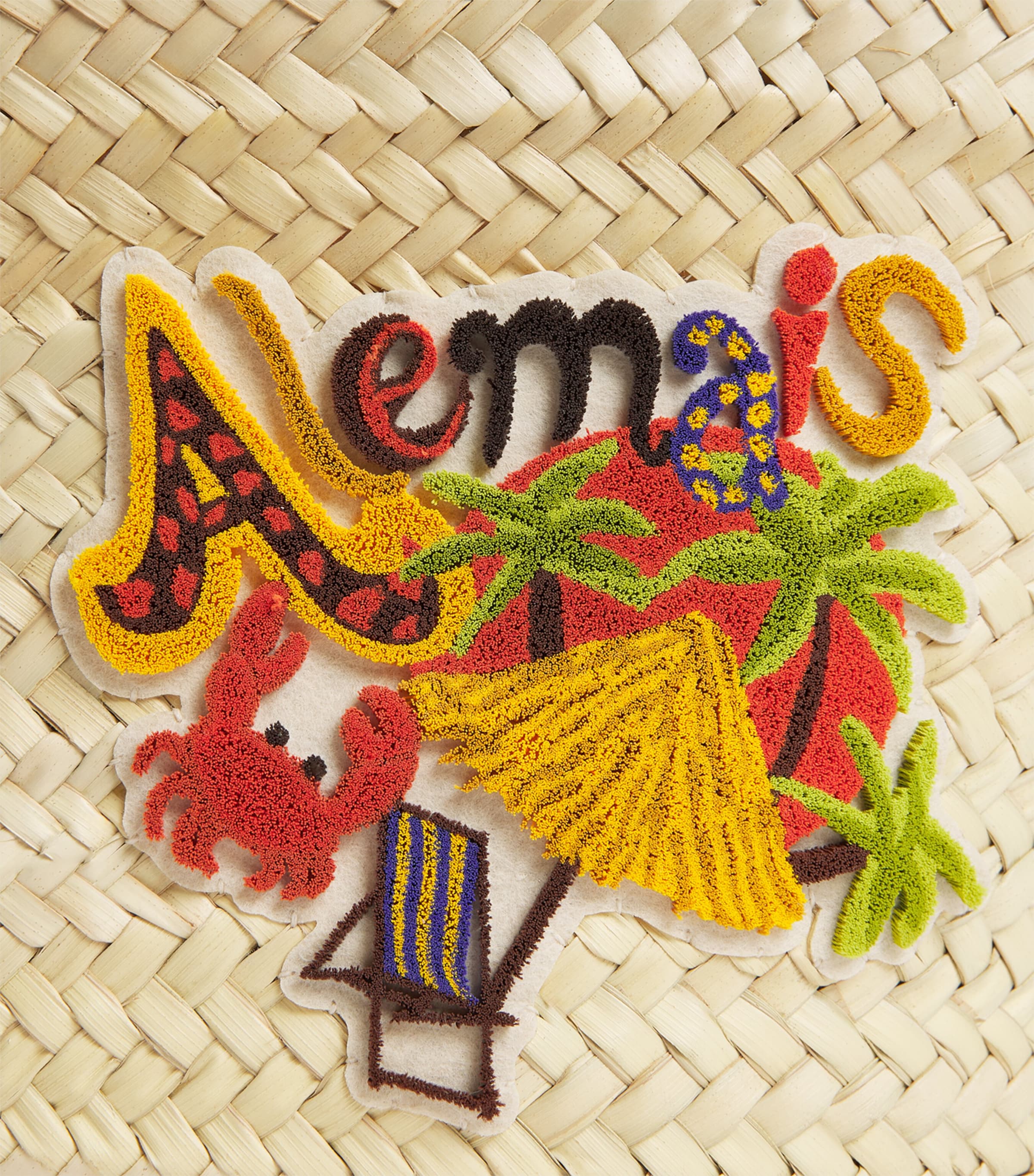 ALEMAIS Womens Embroidered Island Cove Tote Bag Image 6