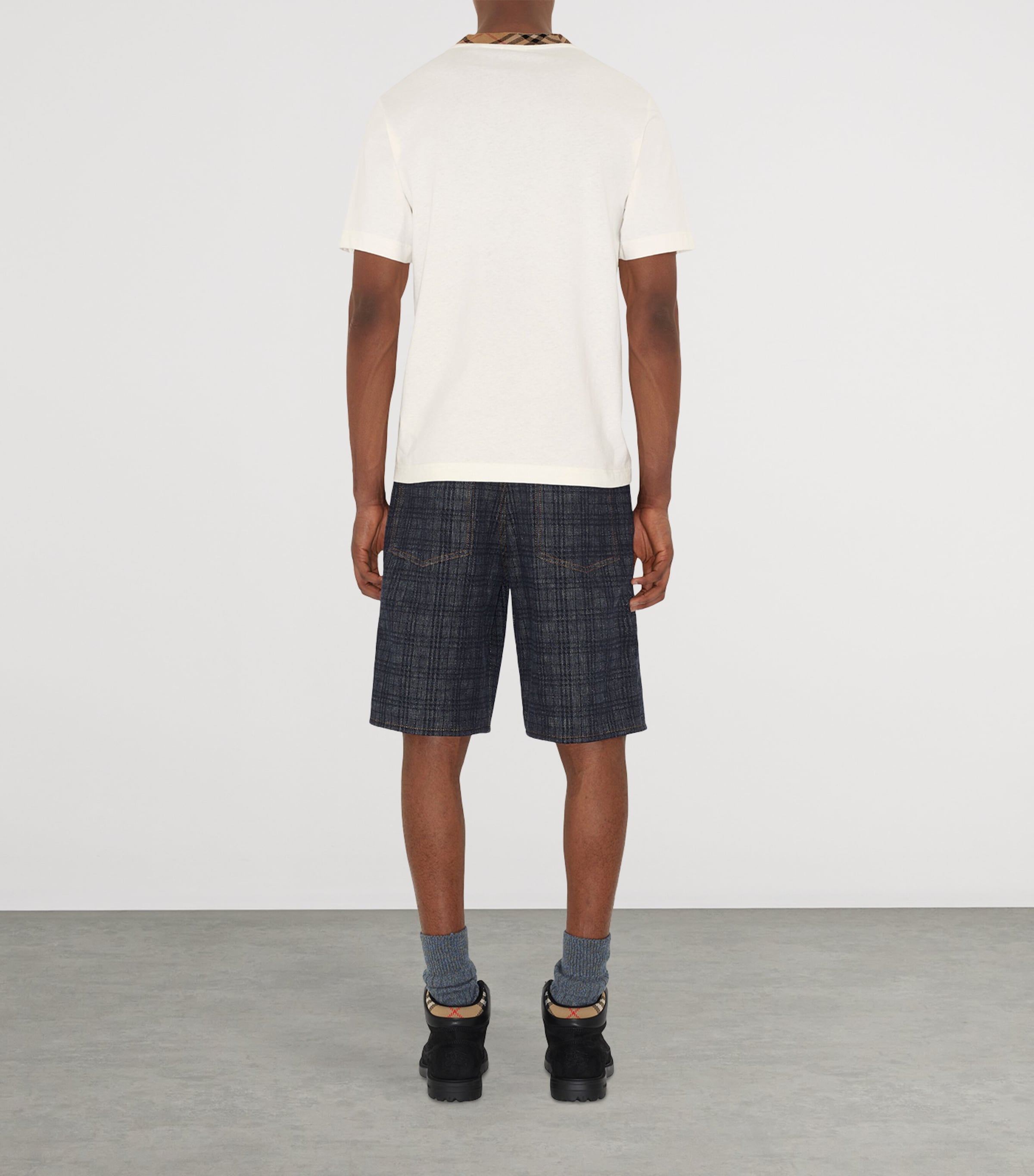 Check-Trim T-Shirt CHALK Image 4