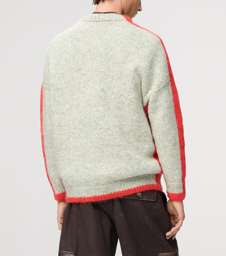 x Louis Wain Futurist Cat Sweater WHITE/ORANGE/BLUE Image 4