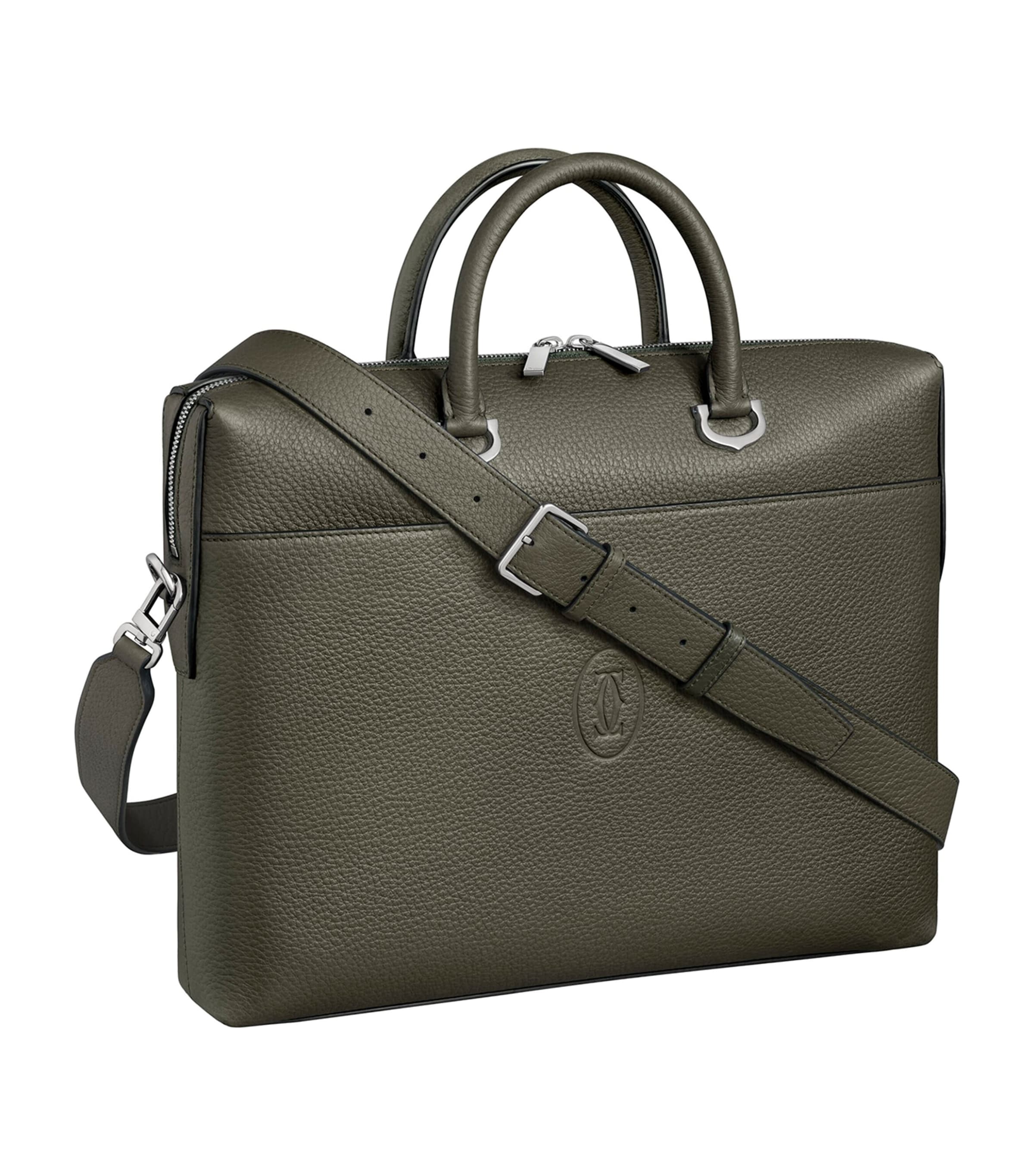 Cartier Green Small Calfskin Must de Cartier Document Holder