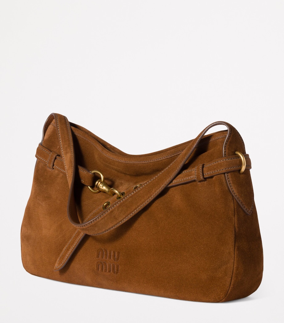 Suede Aventure Shoulder Bag F0316 Image 4