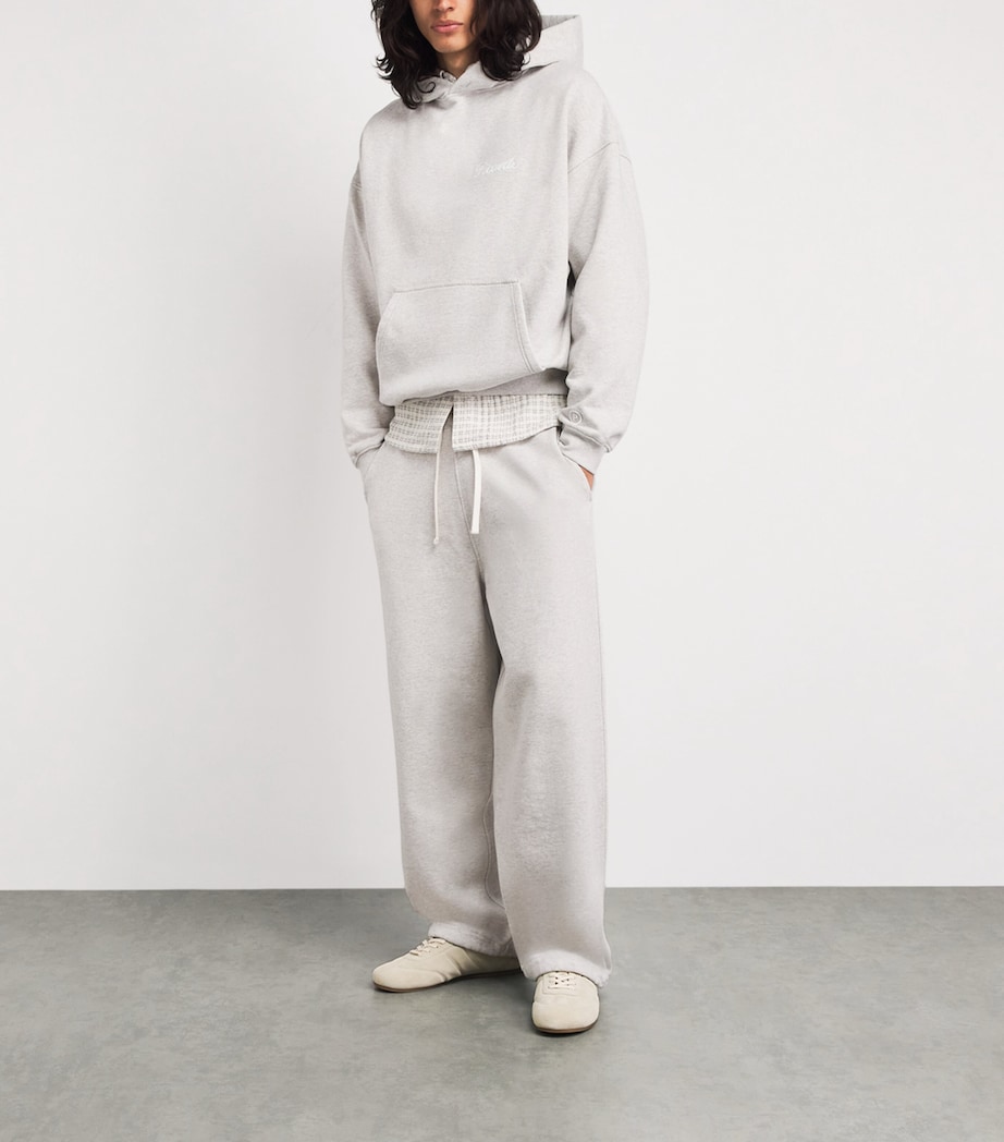 Picante Mens Organic Cotton Everyday Sweatpants Grey Marl Image 2