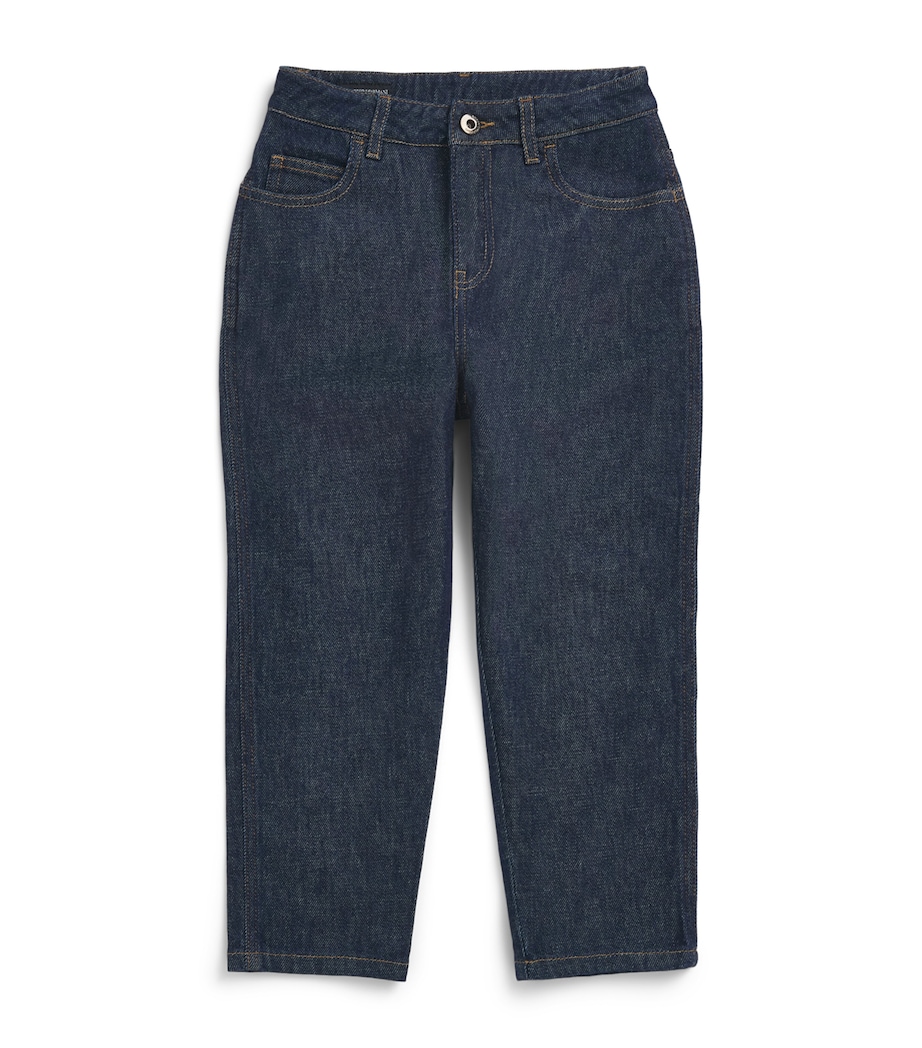 Emporio Armani Kids Straight Jeans (4-16 Years) Blue Denim Image 1