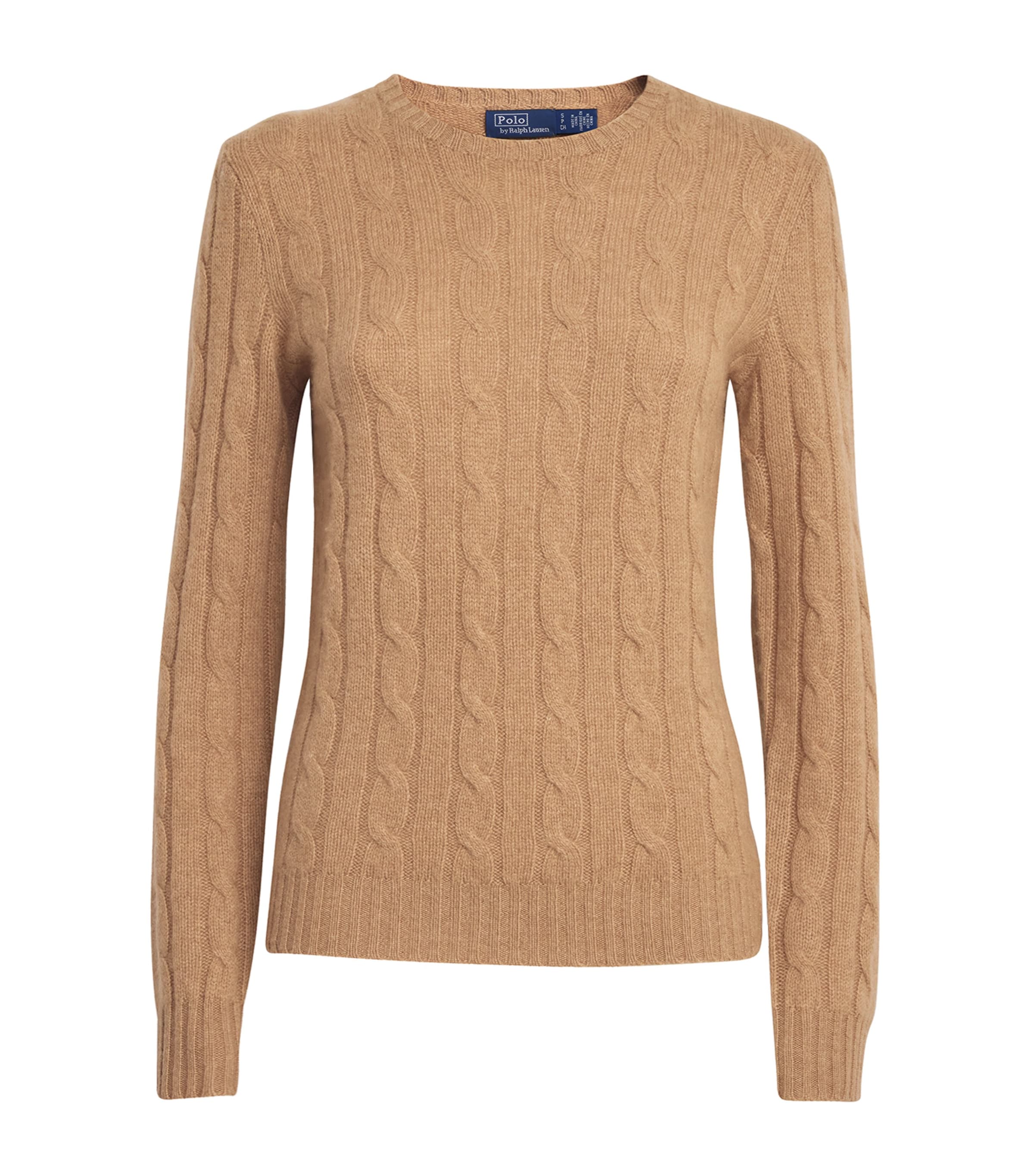 Polo Ralph Lauren Cable Knit Wool And Cashmere Sweater In Beige