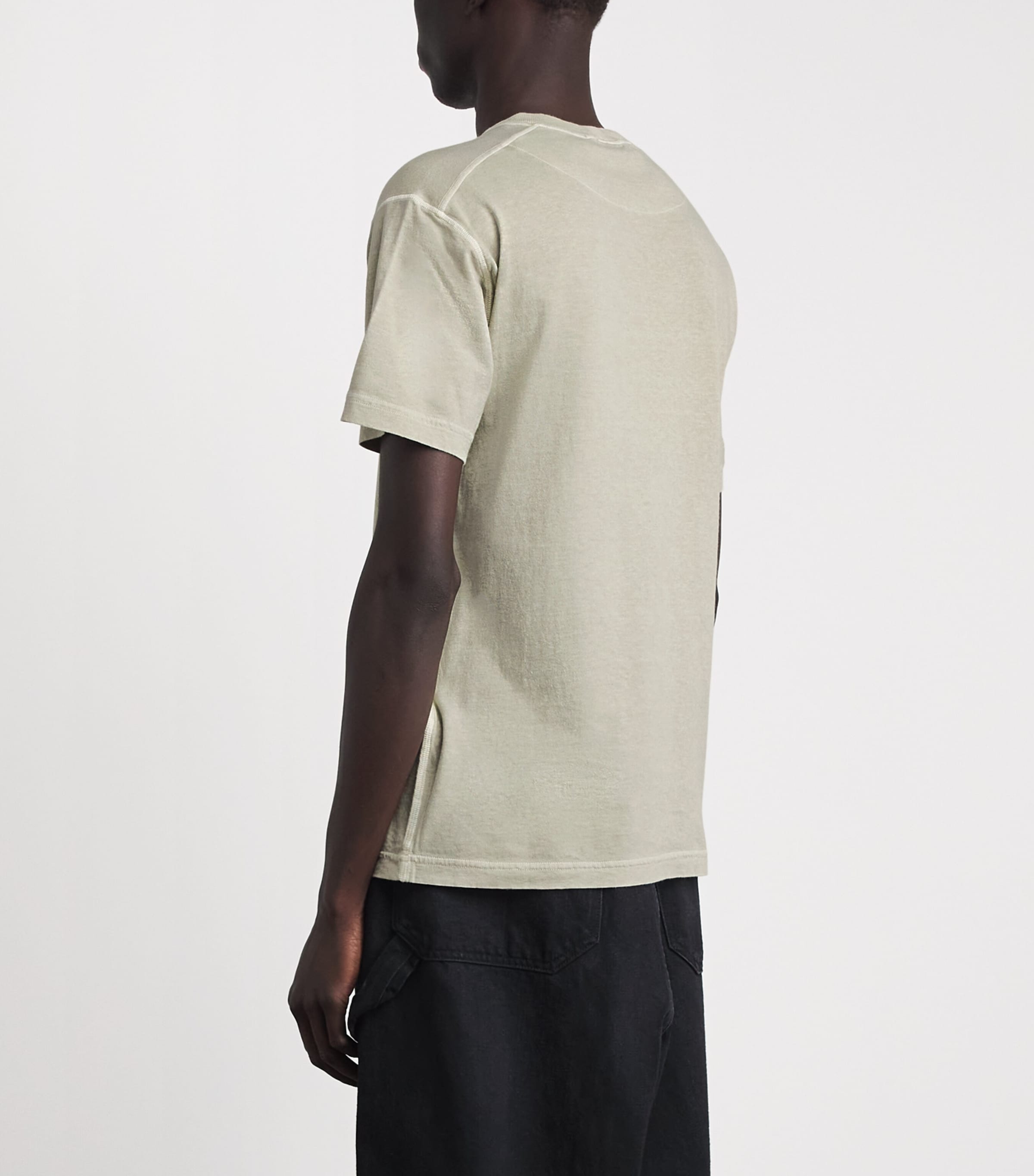 Stone Island Mens Cotton Logo T-Shirt Image 5