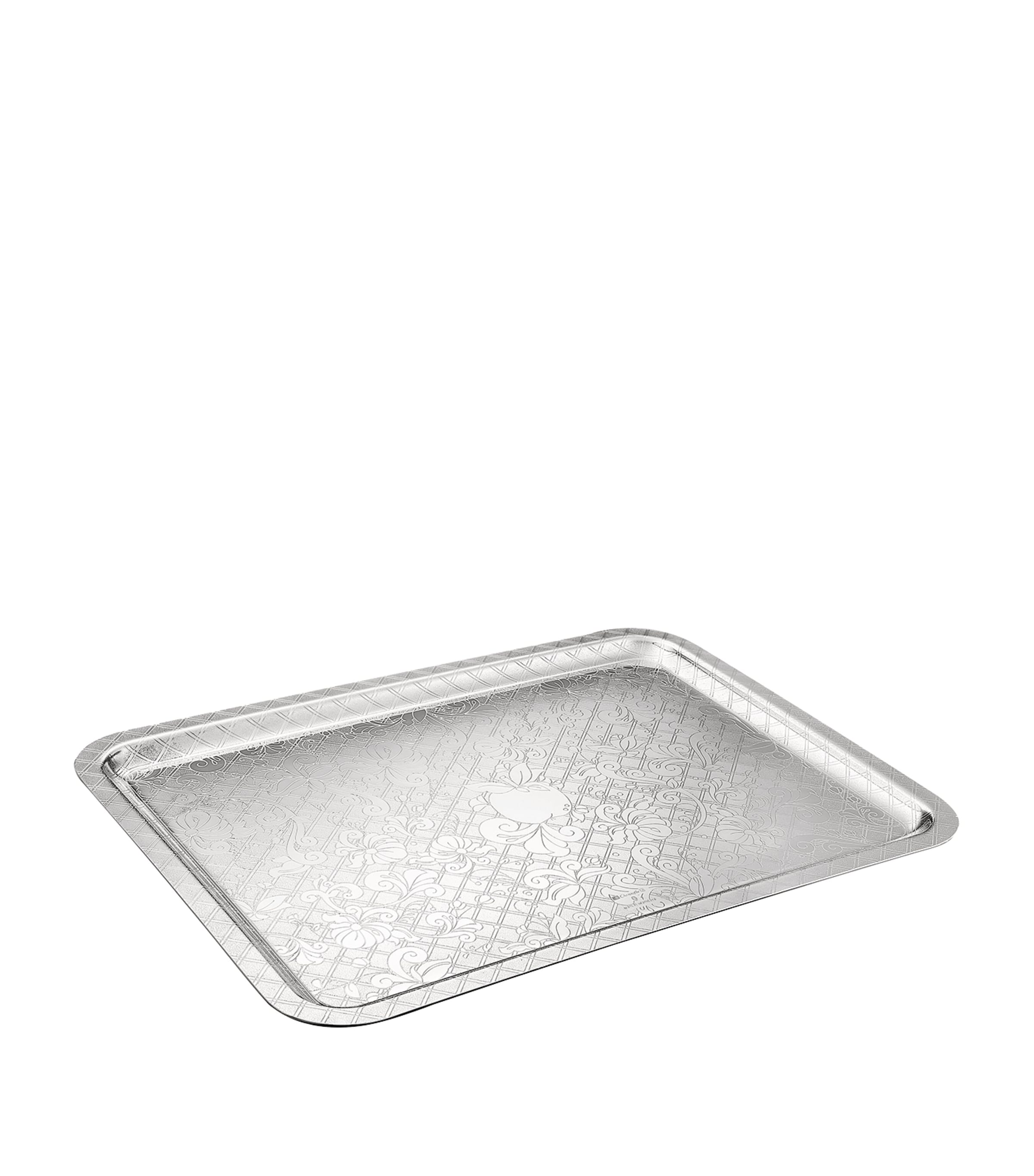 Christofle Silver-plated Jardin D'eden Tray In Silver