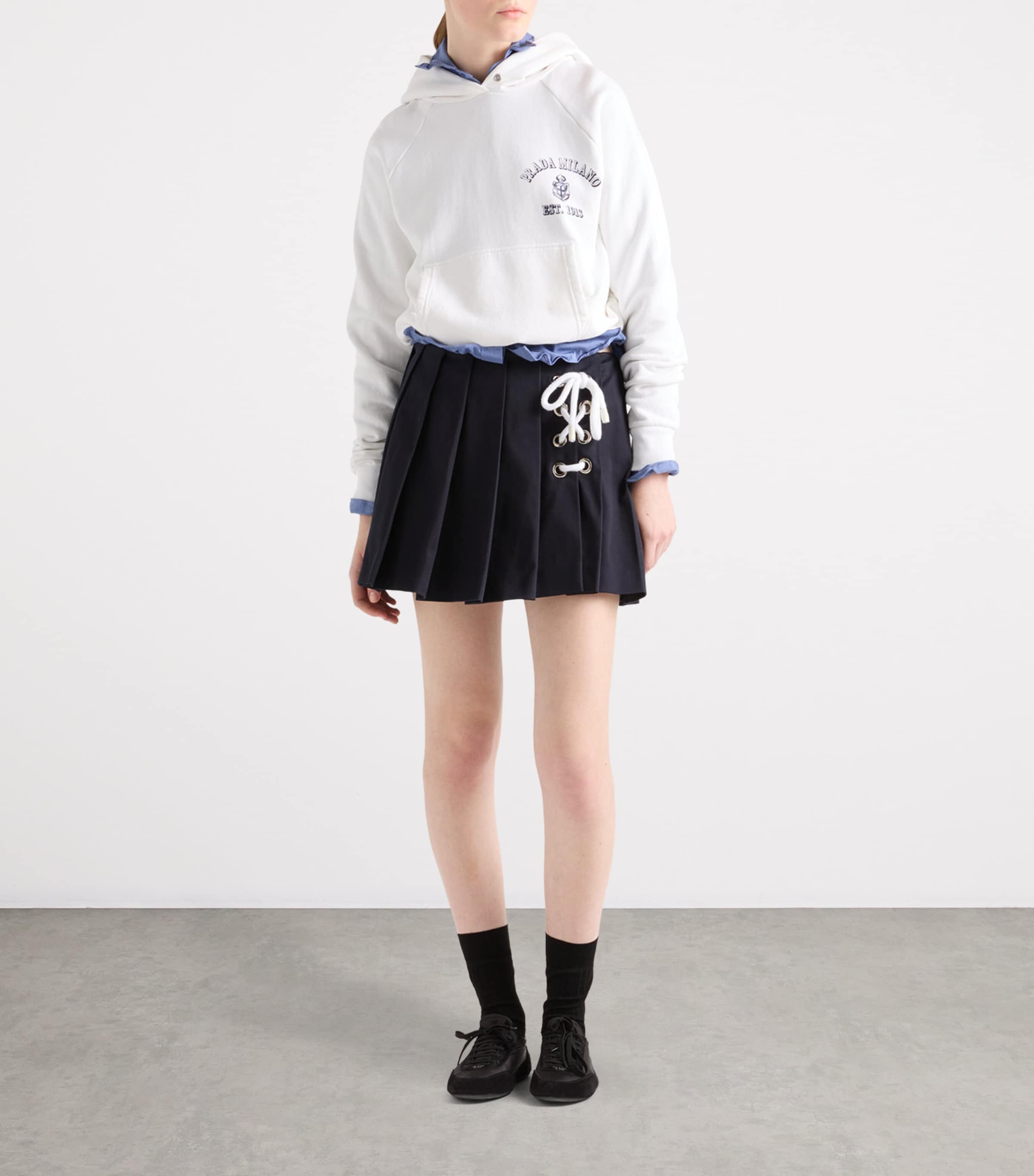 Pleated Mini Skirt F0008 Image 2