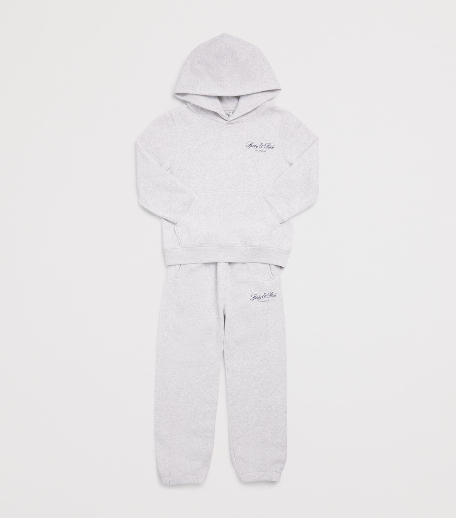 SPORTY & RICH KIDS Vendome Sweatpants (2-14 Years) Heather Gray/navy Image 3