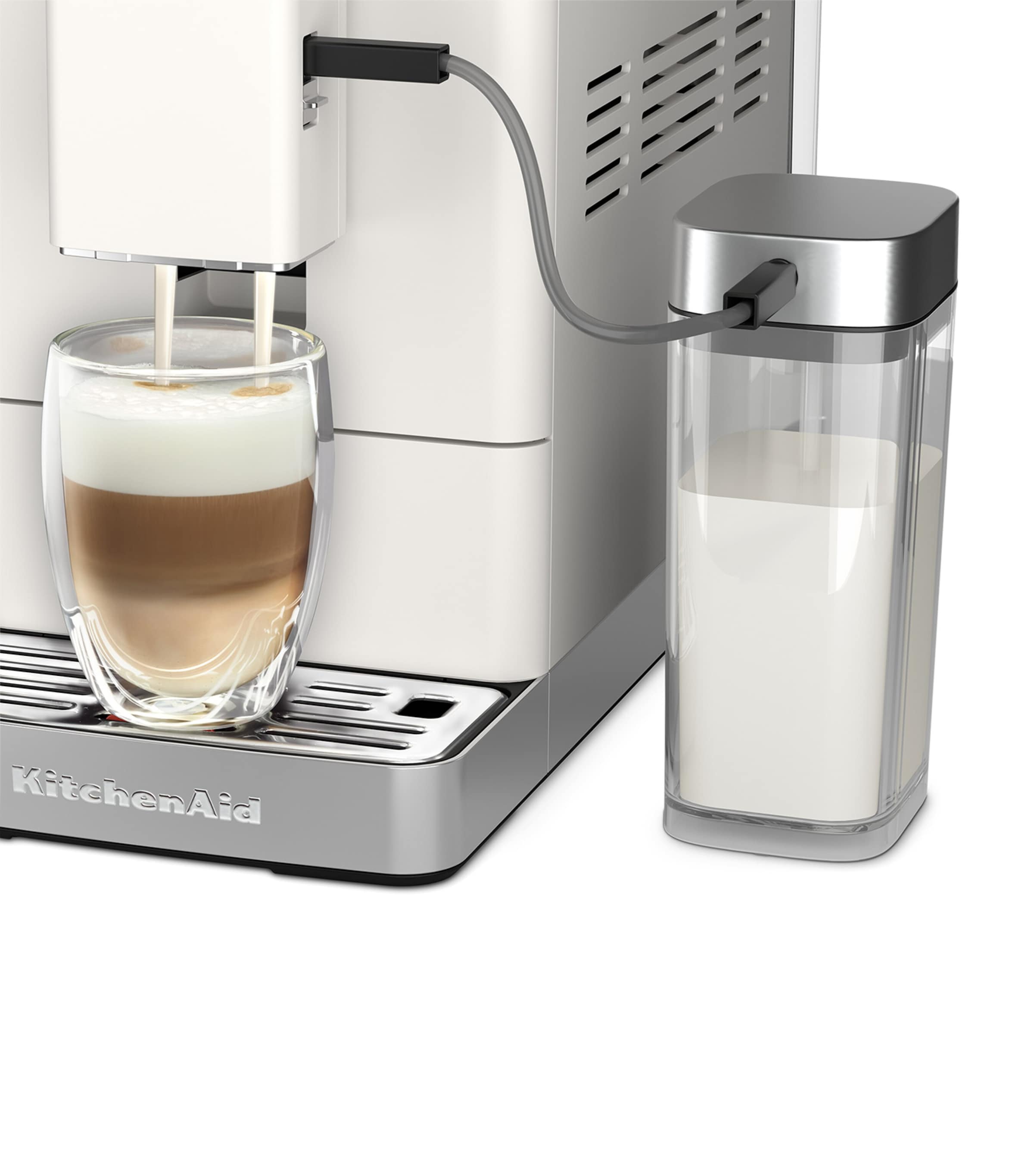 KitchenAid Fully Automatic Espresso Machine Porcelain White Image 10