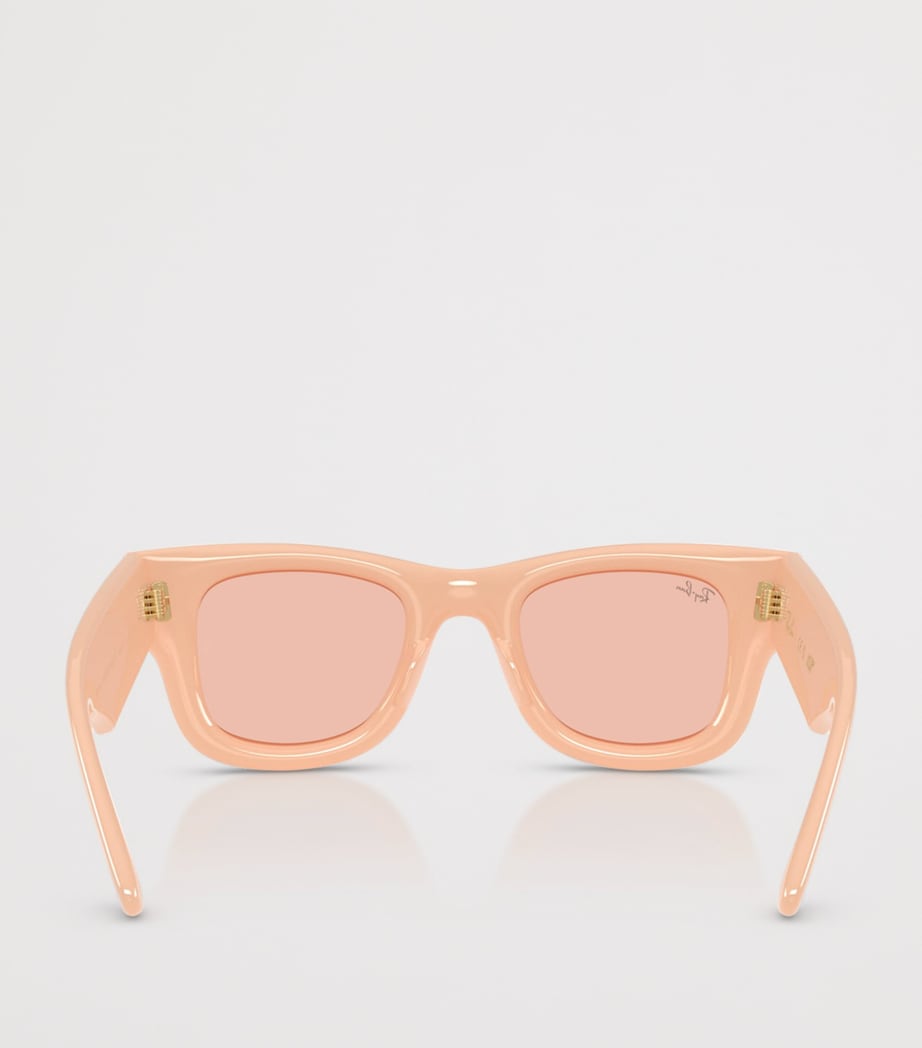 Ray-Ban Wayfarer Puffer Sunglasses Beige Image 4