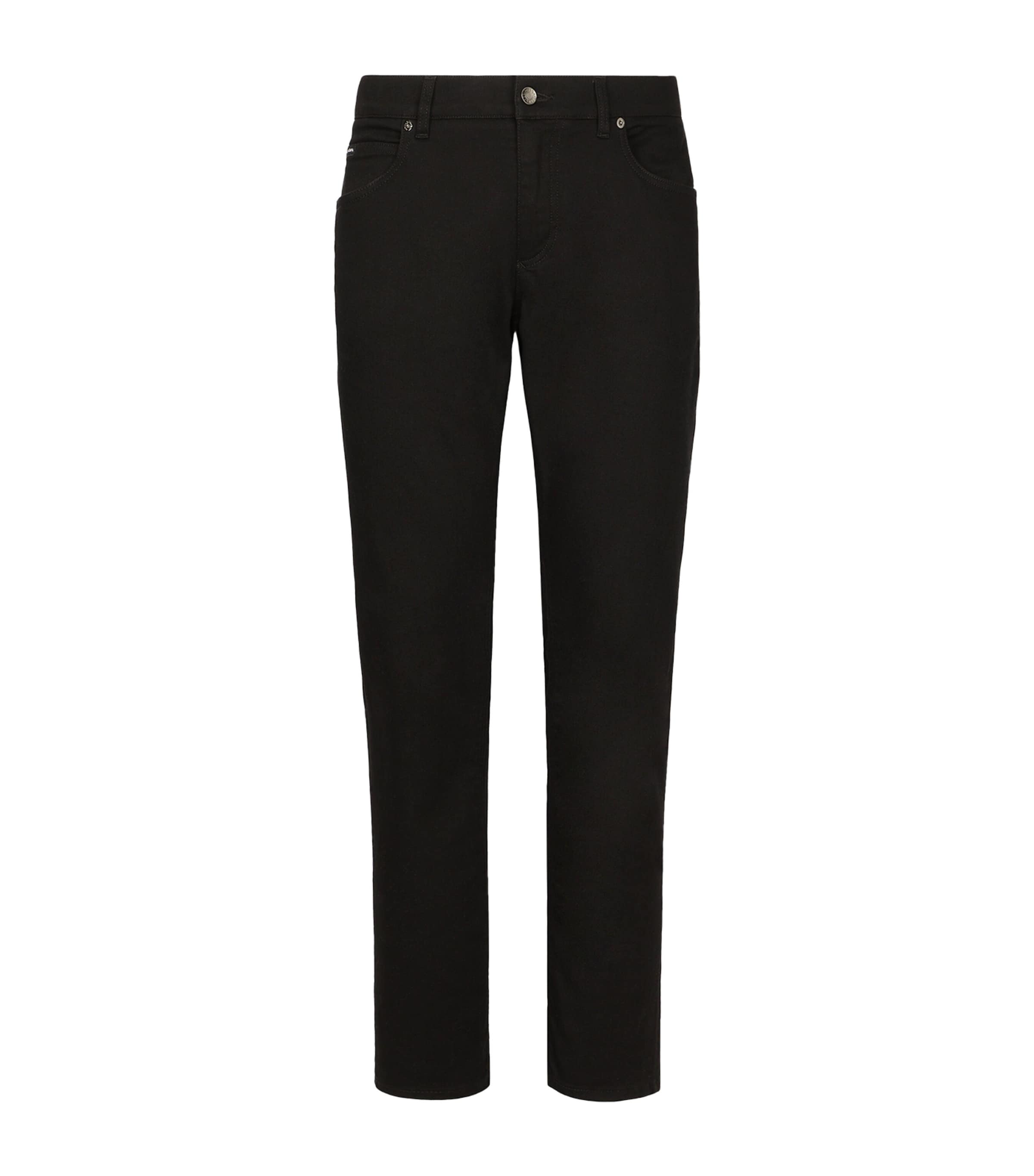 Dolce & Gabbana Black Slim Jeans In Stretch Denim