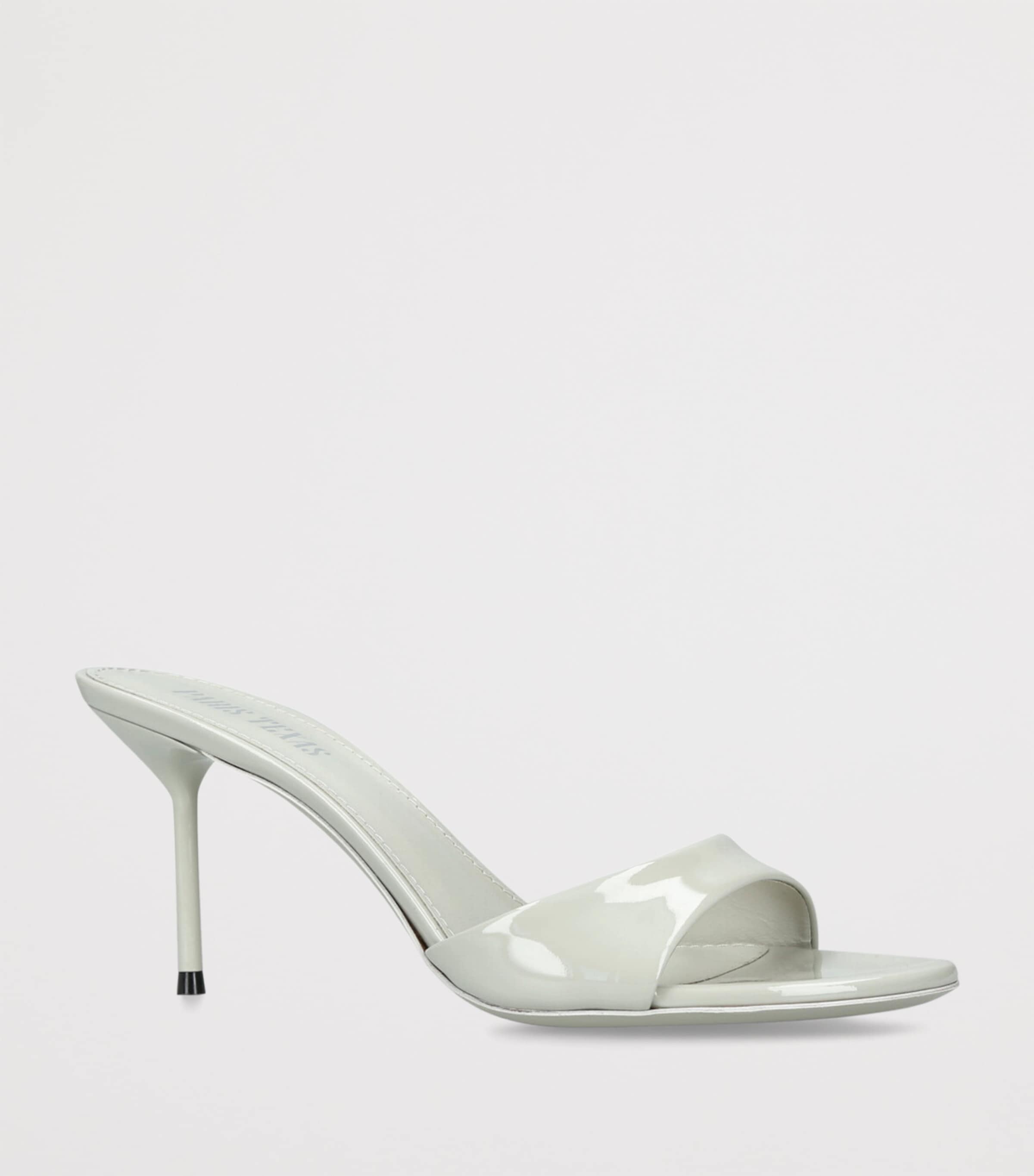 Patent Leather Lidia Mules 70 GREY/LIGHT Image 3