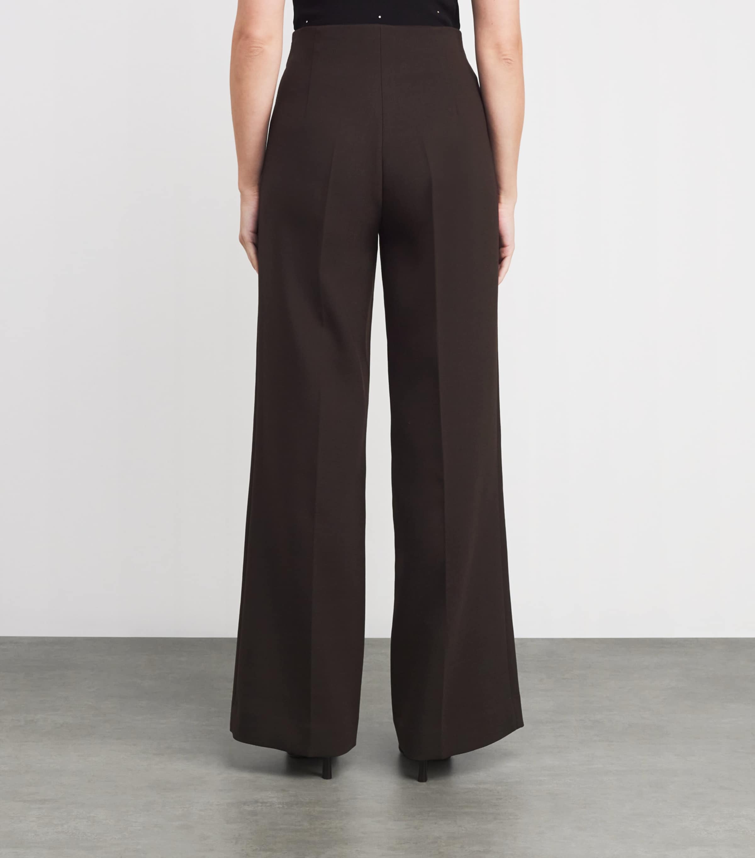 Wide-Leg Trousers BROWN Image 4