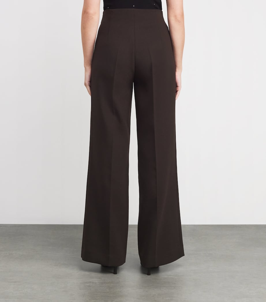 Wide-Leg Trousers BROWN Image 4