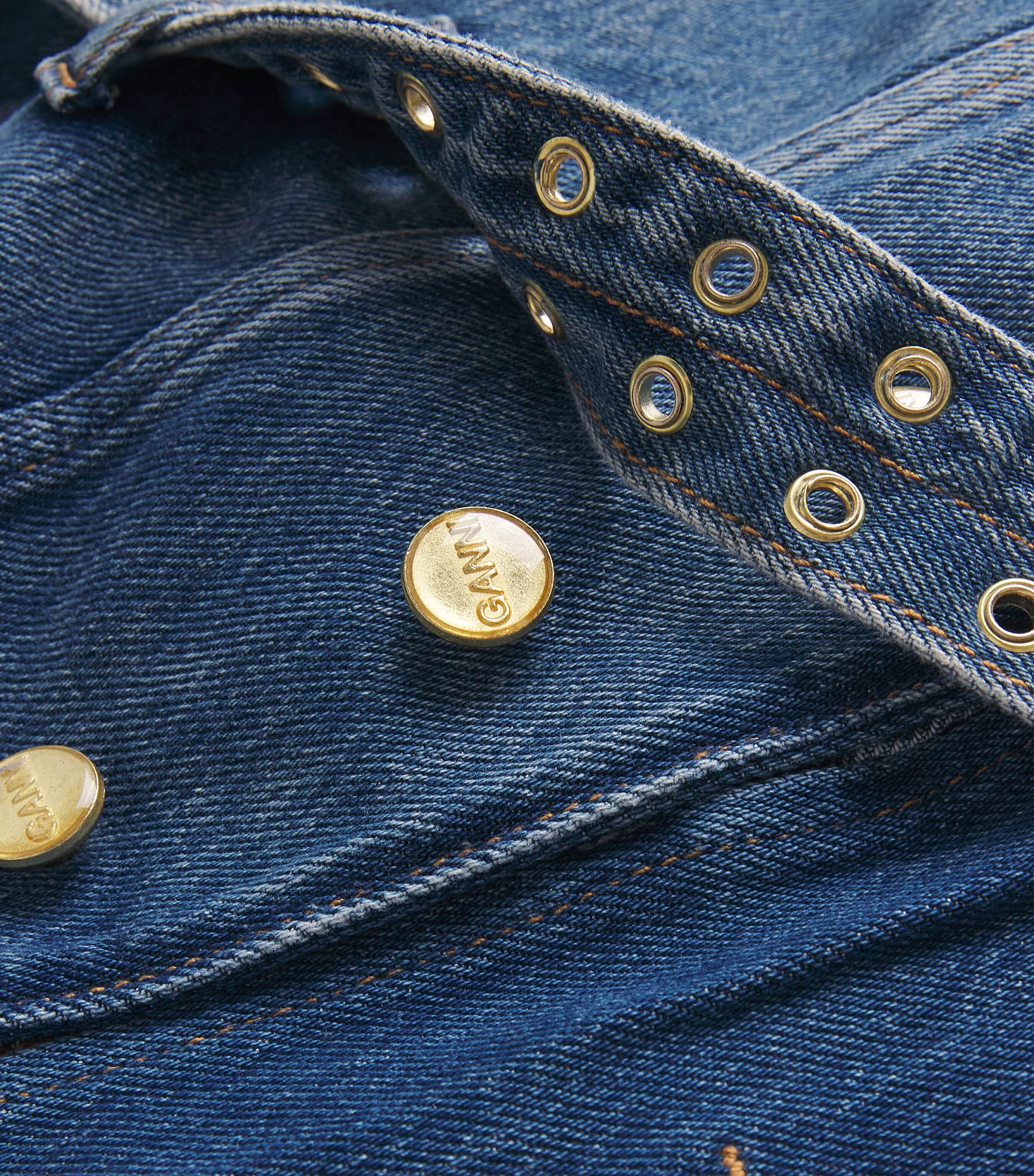 Belted Denim Jacket 567 MID BLUE VINTAGE Image 5