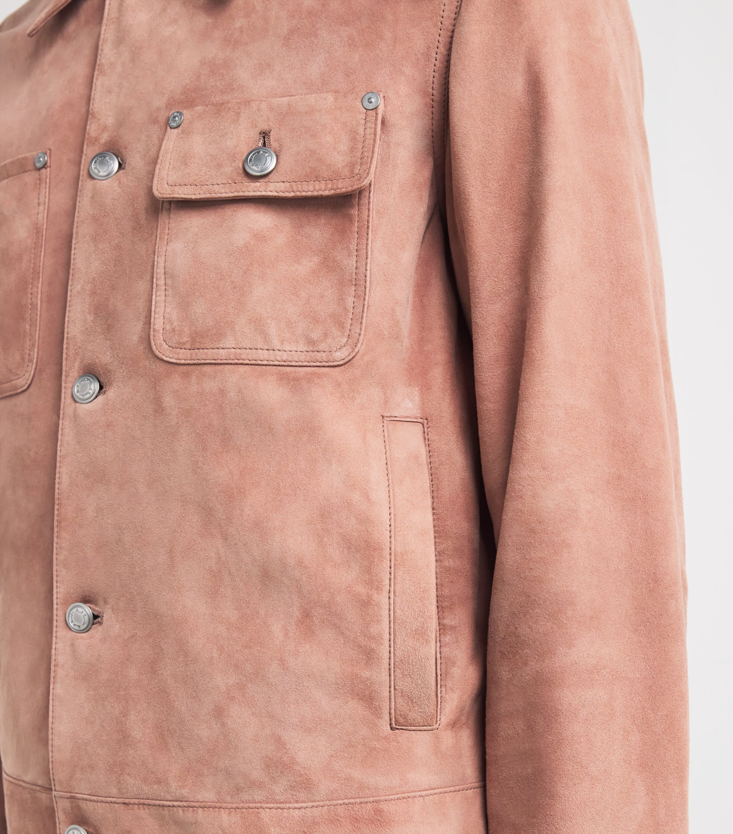 Suede Jacket 24_CORAL RED Image 6