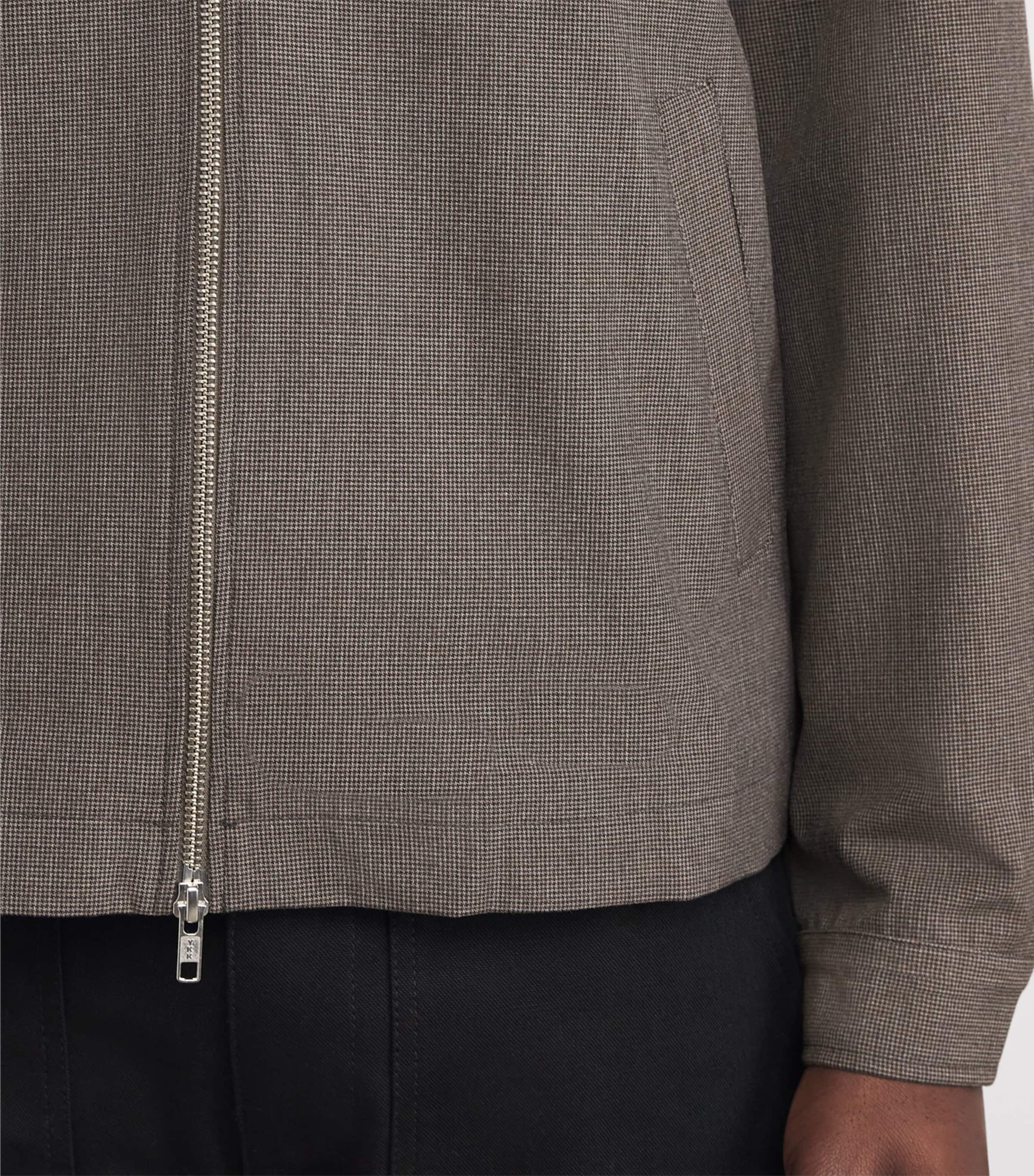 Micro Puppytooth Check Eldon Jacket BROWN Image 6