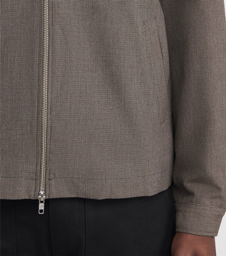 Micro Puppytooth Check Eldon Jacket BROWN Image 6