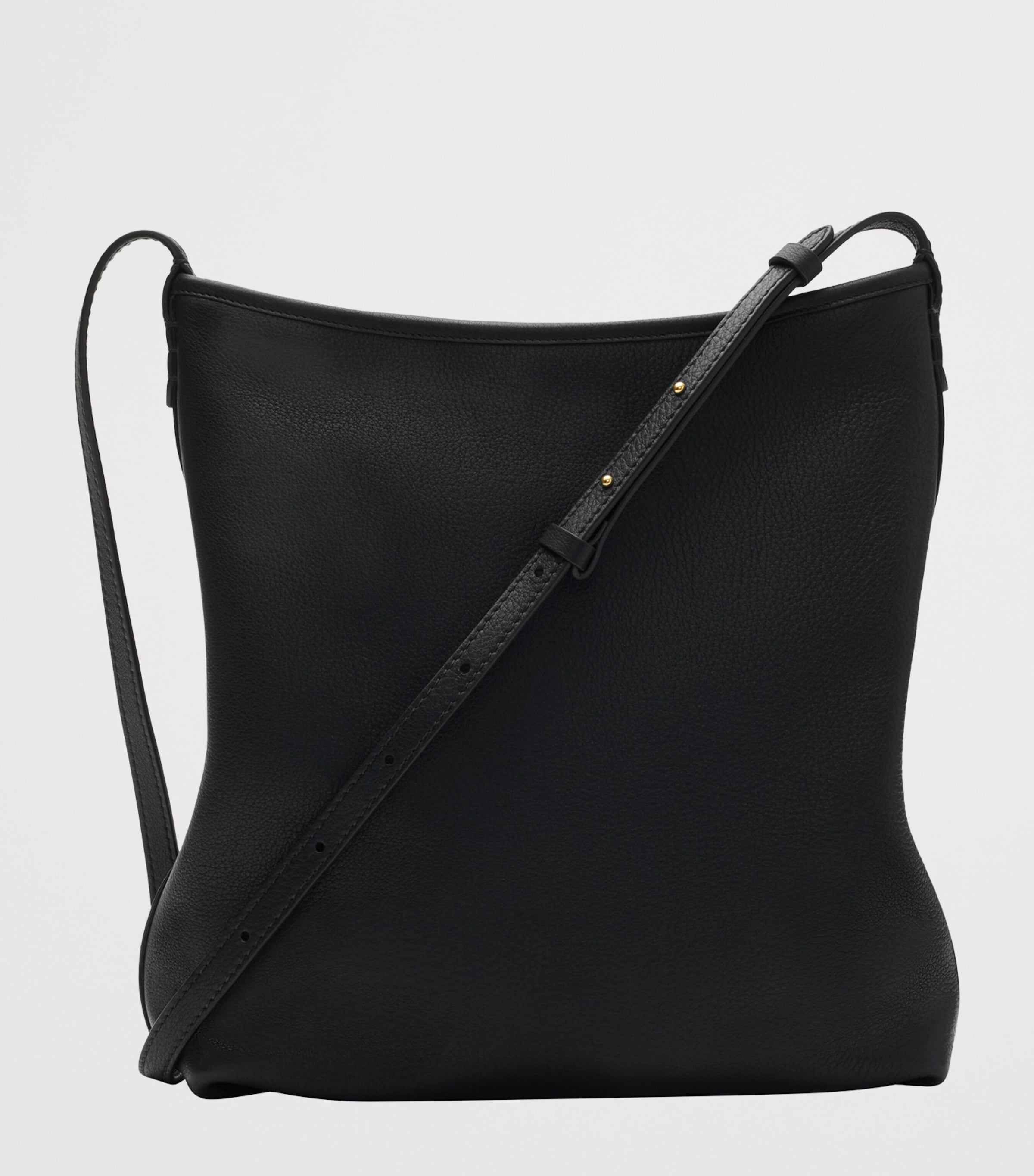 Small Leather Highlands Shoulder Bag BLACK Image 4