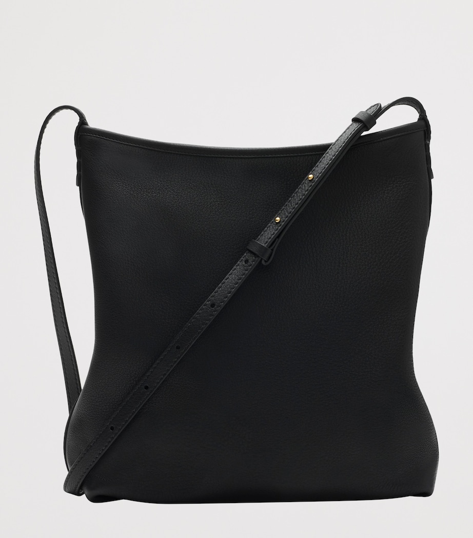 Small Leather Highlands Shoulder Bag BLACK Image 4