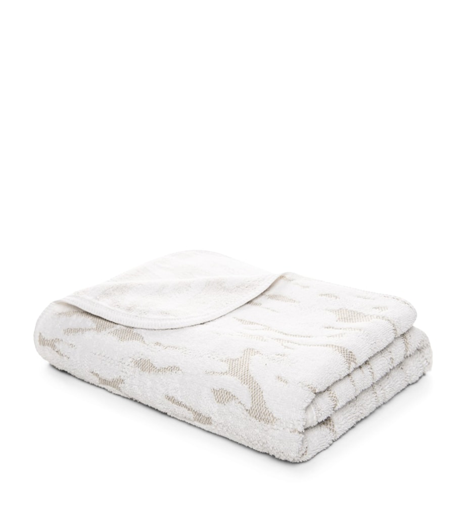 Stratus Bath Sheet (95cm x 150cm) WHITE Image 6