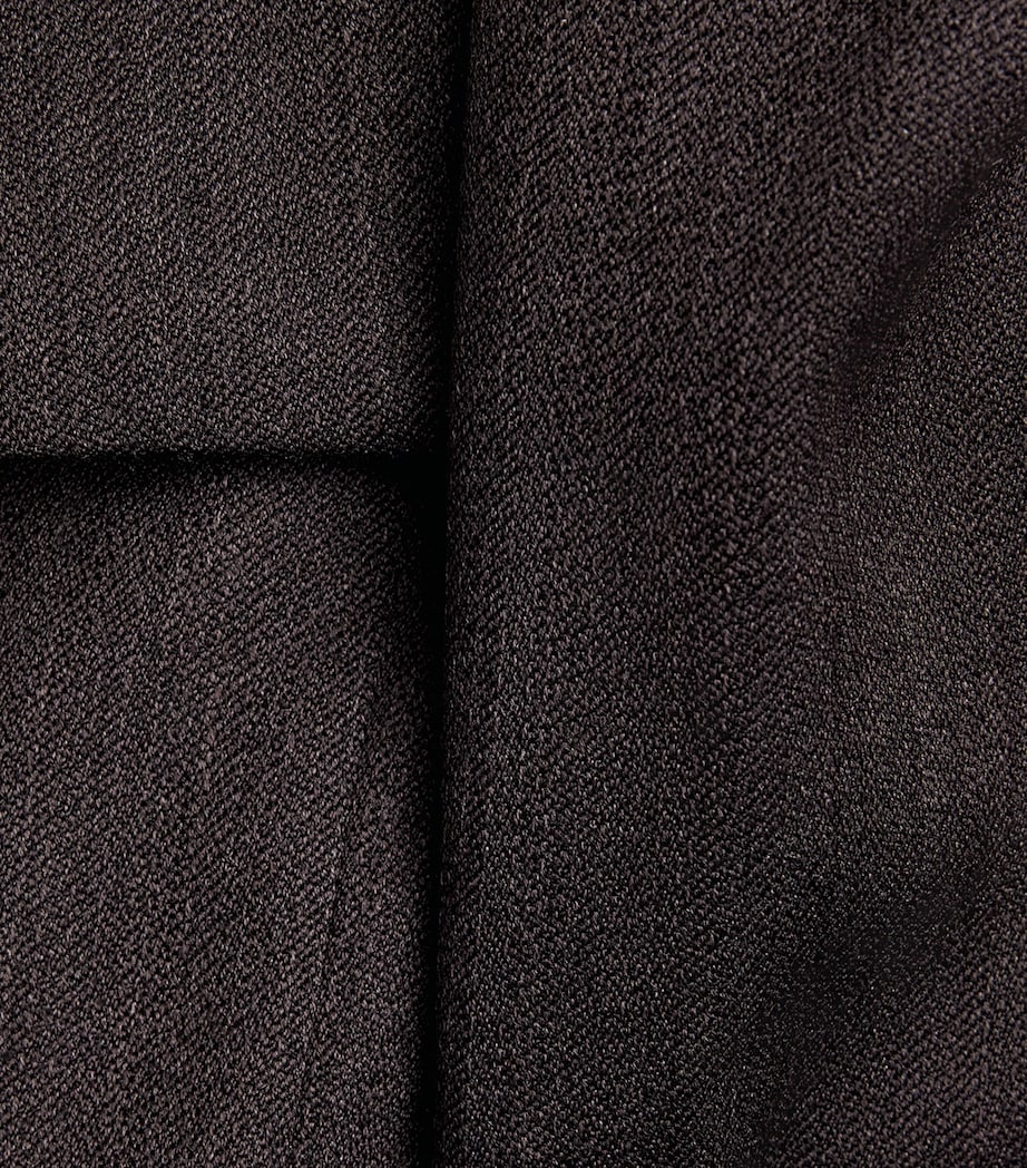 Virgin Wool Mini Jacket HAVANA BROWN CHAIN Image 5