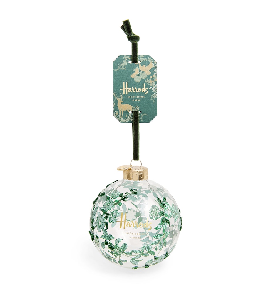 Large Embellished Foliage Bauble MULTI Image 1
