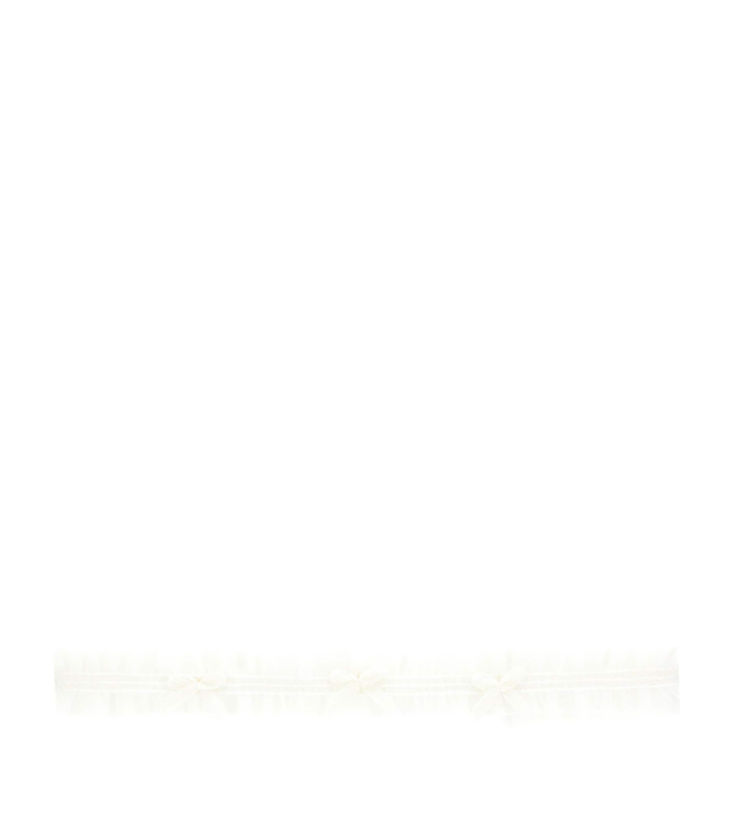 Tulle Bow-Detail Elasticated Headband PANNA Image 1