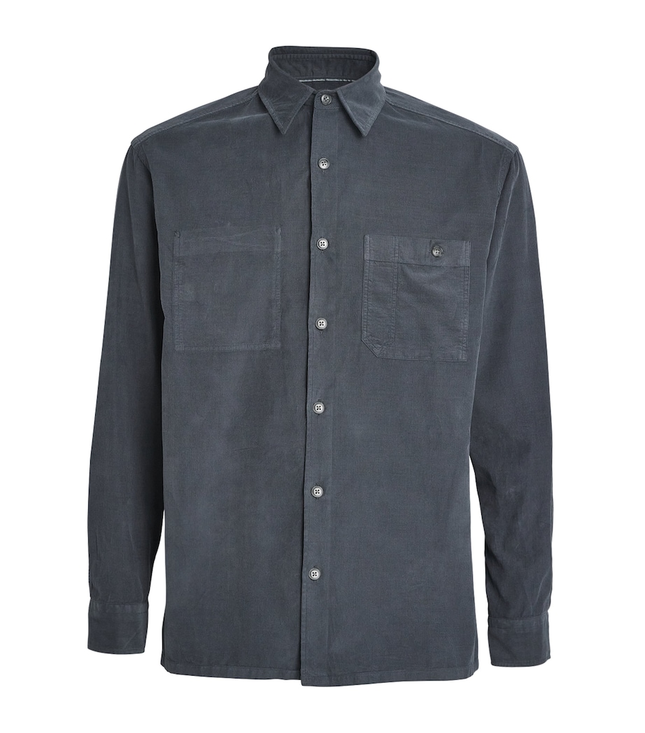 Canali Mens Cotton Twin-Pocket Shirt Image 1