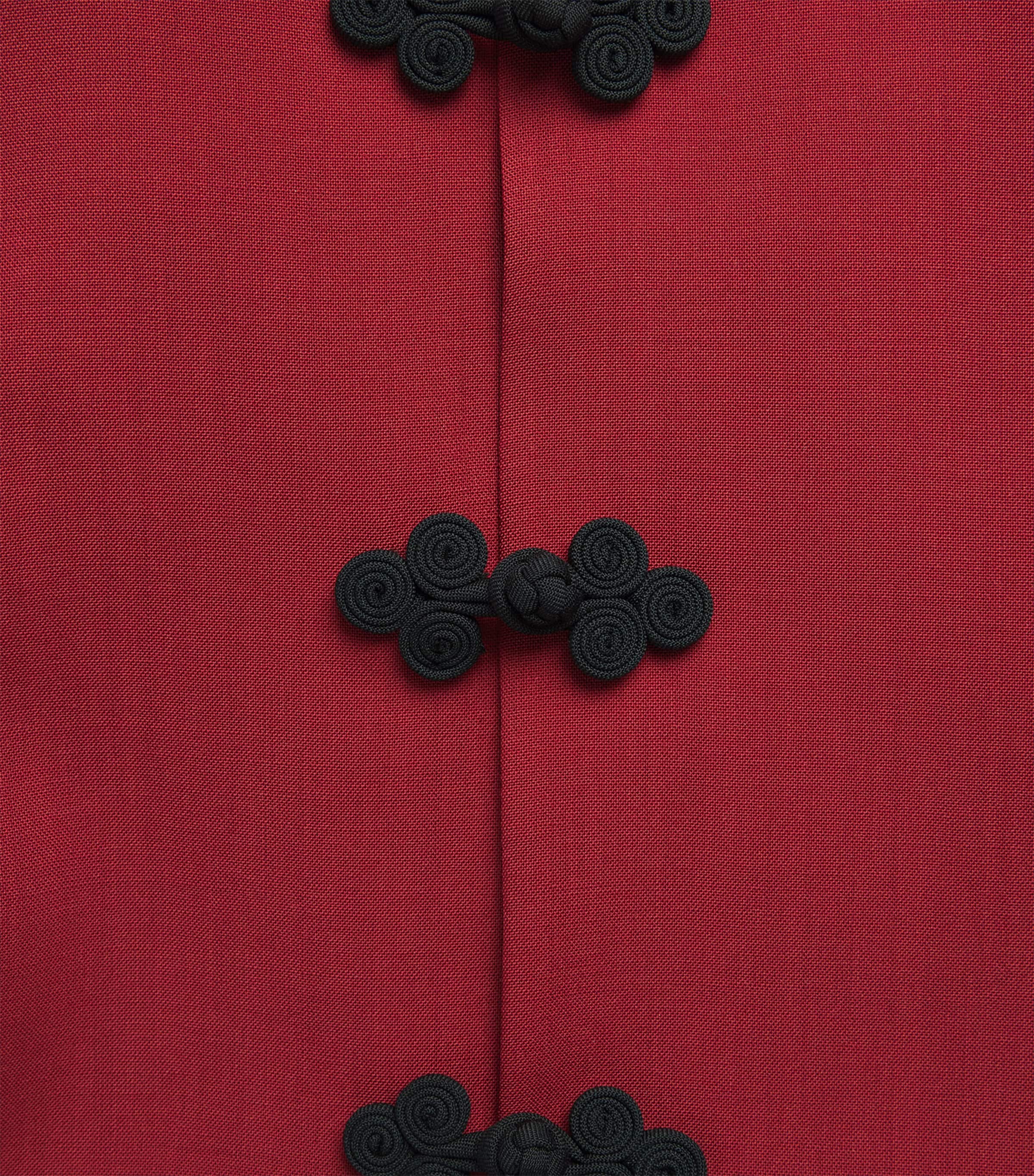 Róhe Womens Wool Pankou-Closure Jacket Carmine Image 6