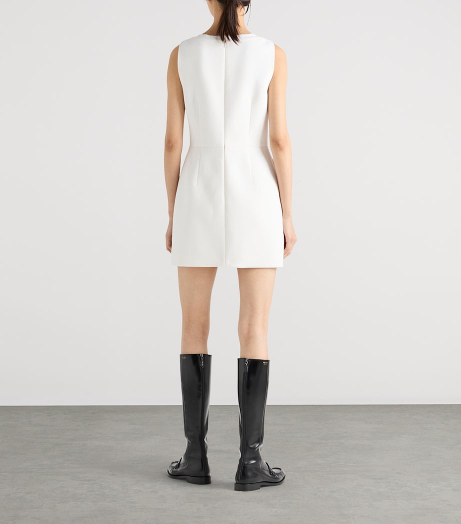 Wool Bow-Detail Mini Dress F0009 Image 5