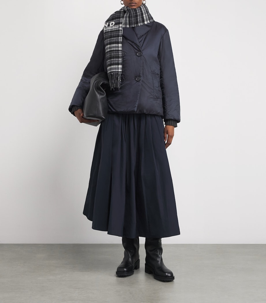 Padded Double-Breasted Jacket MIDNIGHTBLUE Image 2