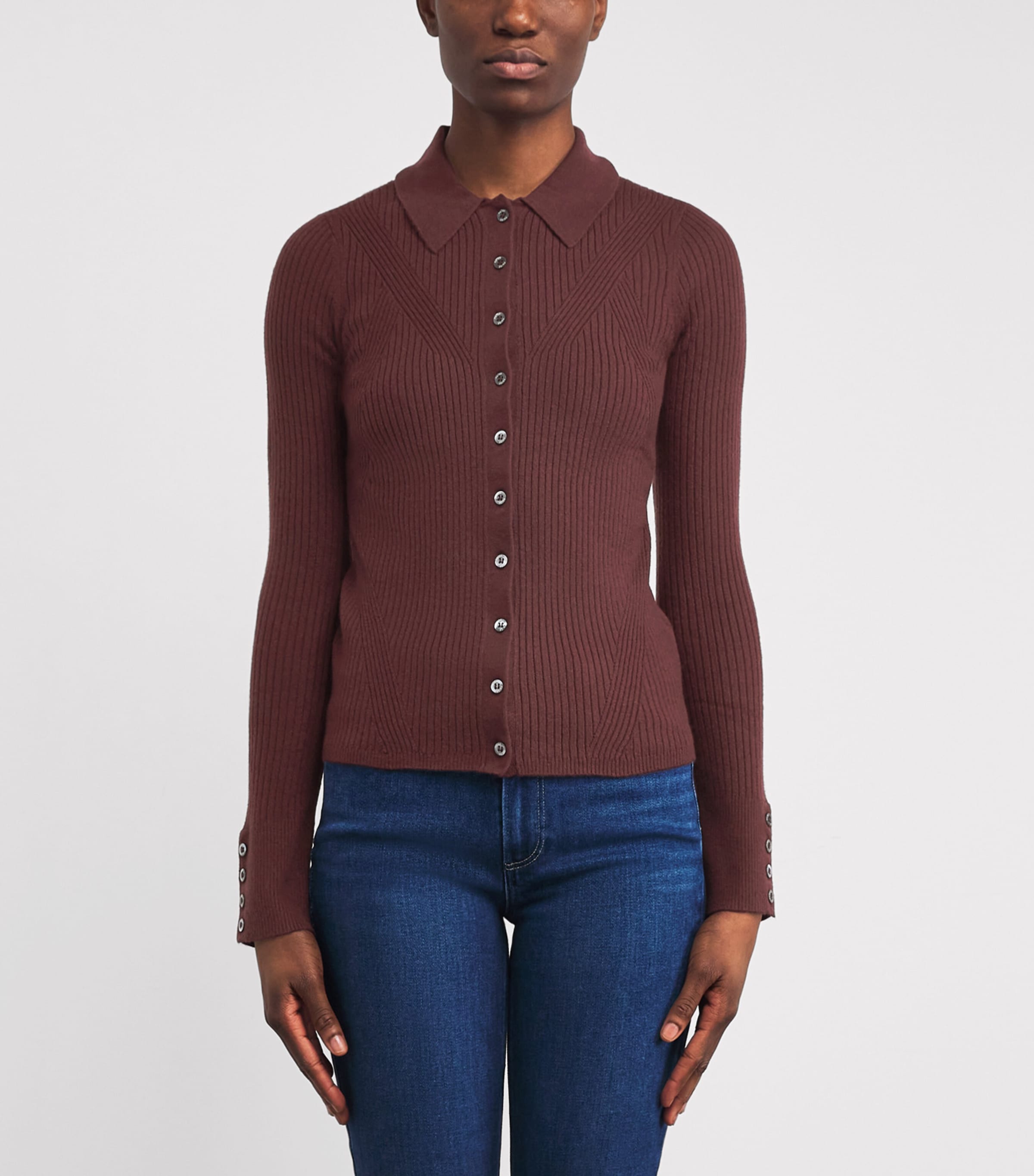 Ribbed Jayde Sweater Top OXBLOOD Image 3