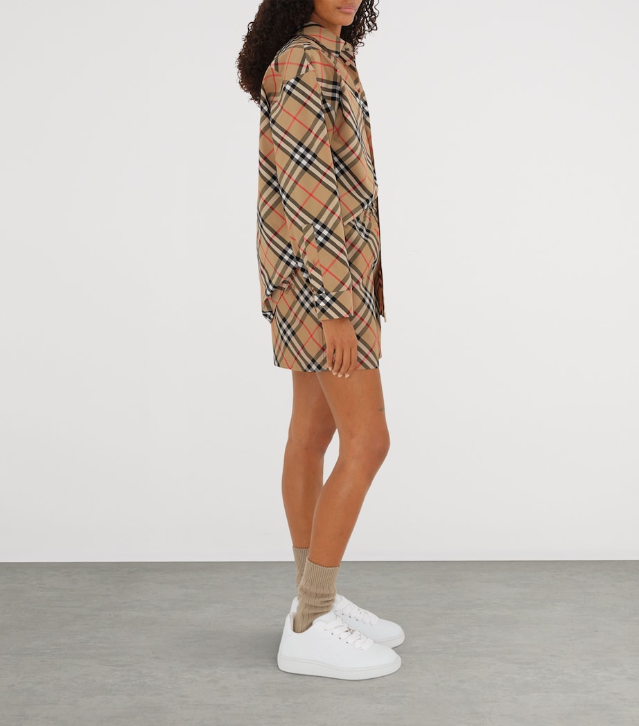 Cotton Check Shirt SAND IP CHECK Image 3