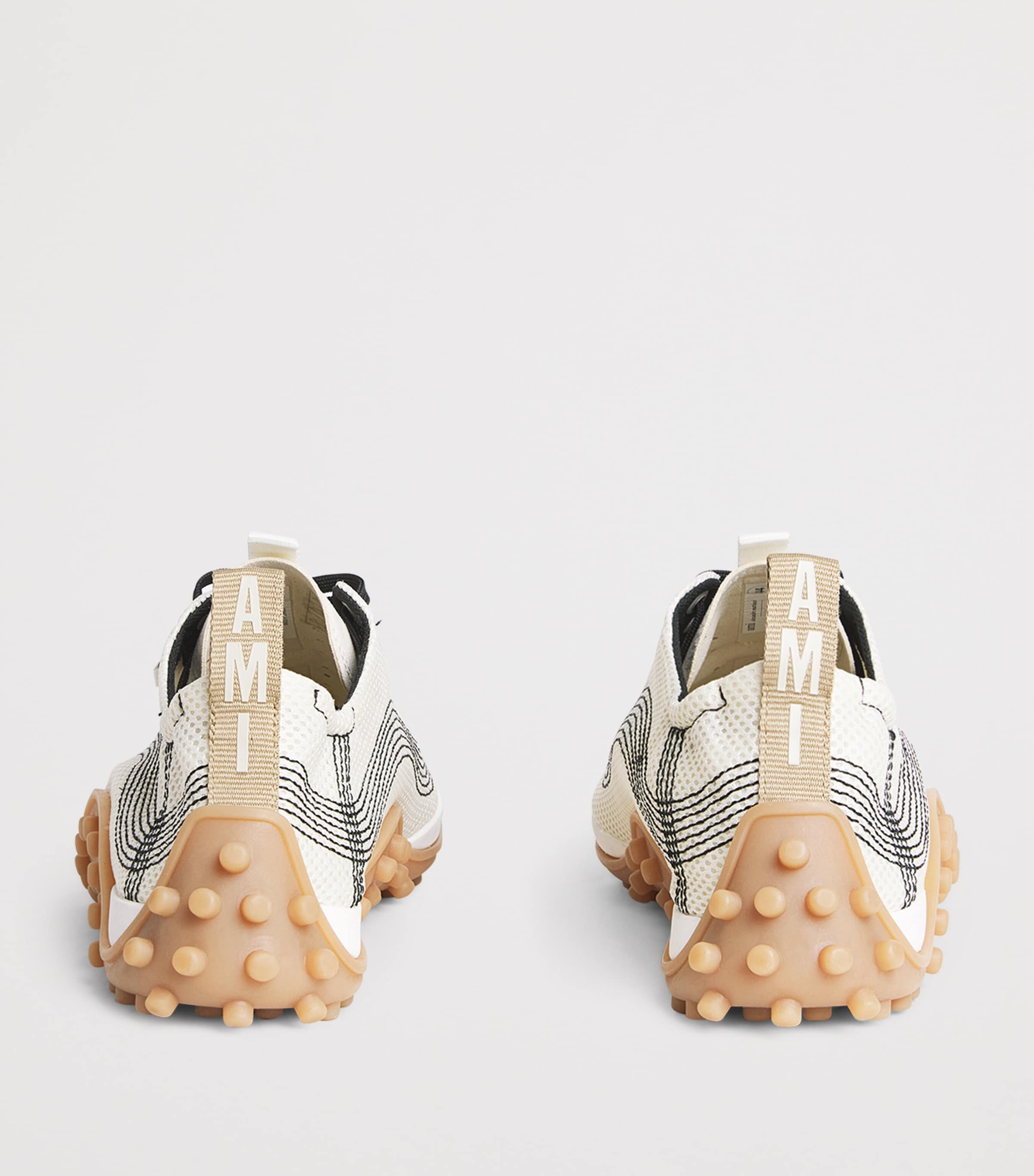 AMI Paris Mirage Sneakers Blanc Creme Image 5