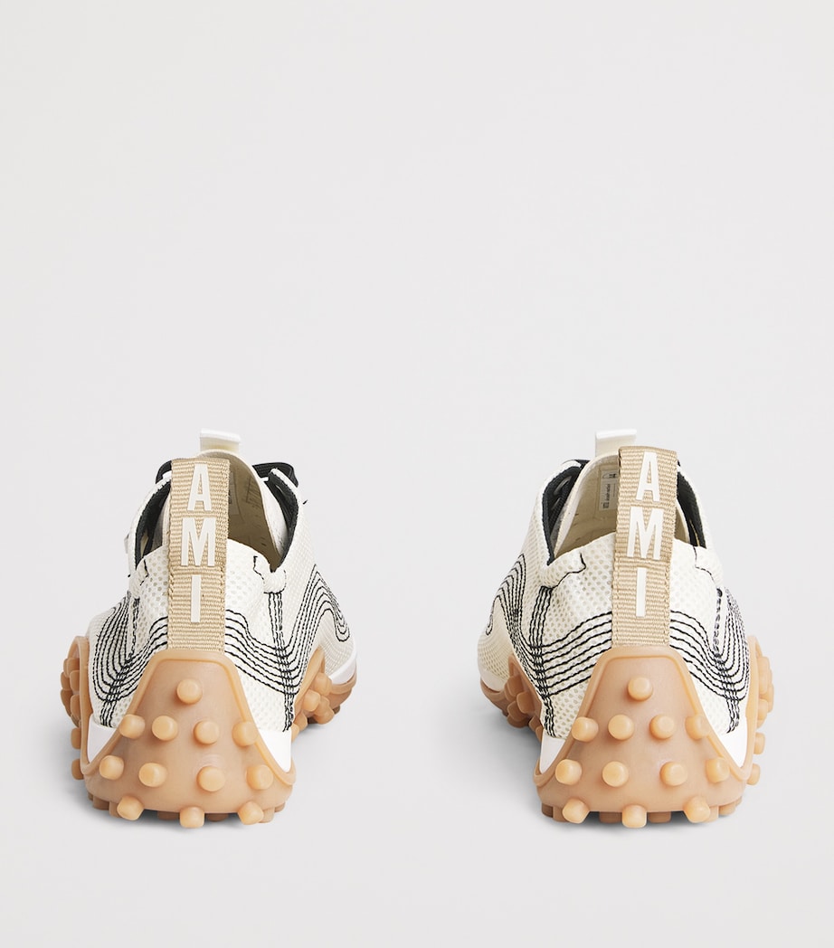 AMI Paris Mirage Sneakers Blanc Creme Image 5