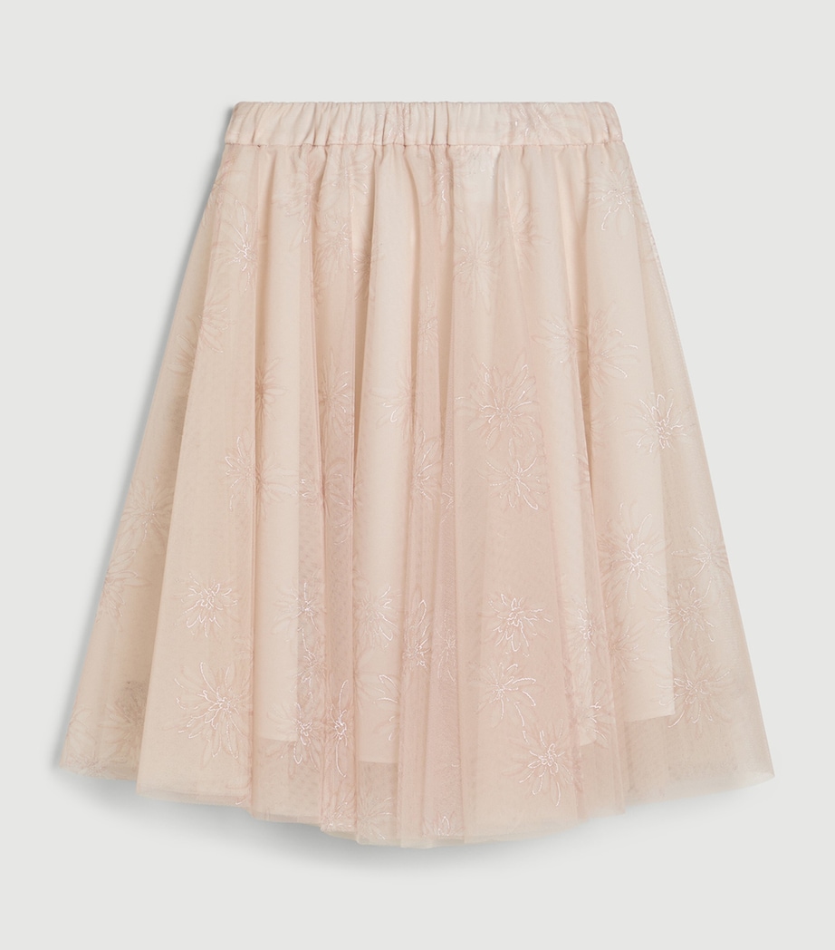 Brunello Cucinelli Kids Tulle Floral Skirt (4-6 Years) Image 2