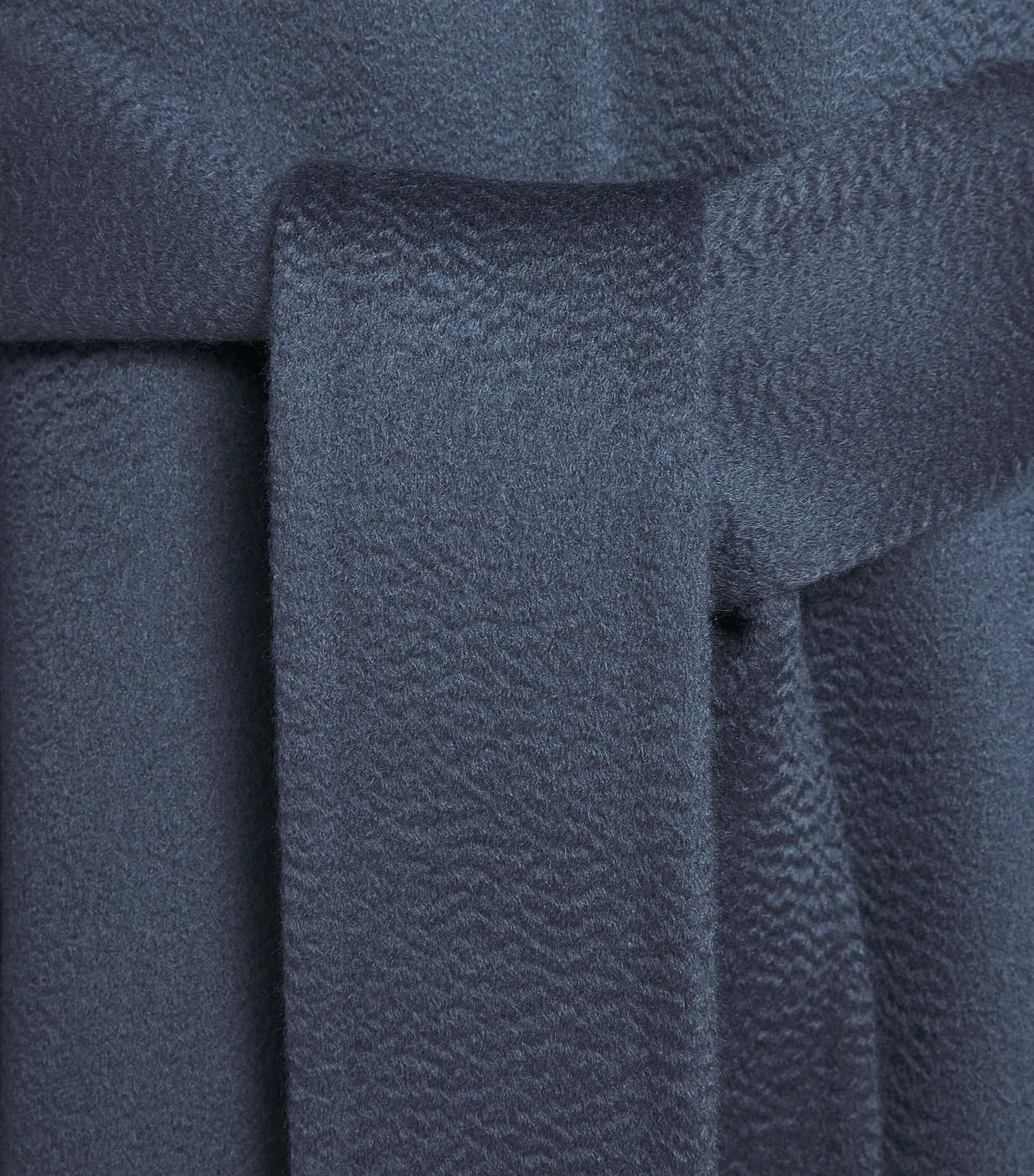 Colombo Womens Cashmere Cape Blue Denim Image 6