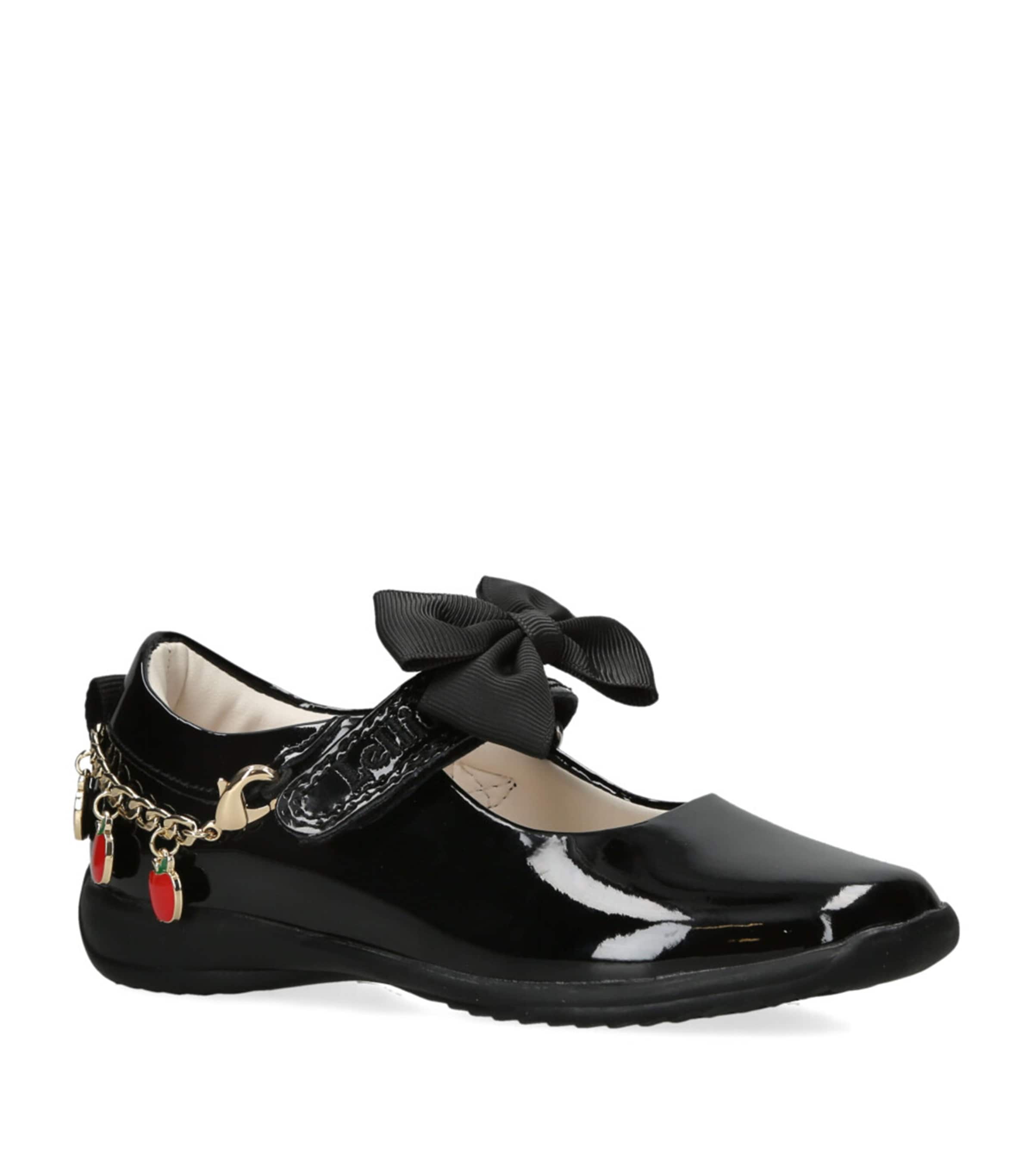 Patent Leather Dolly School Shoes BLACK Image 3