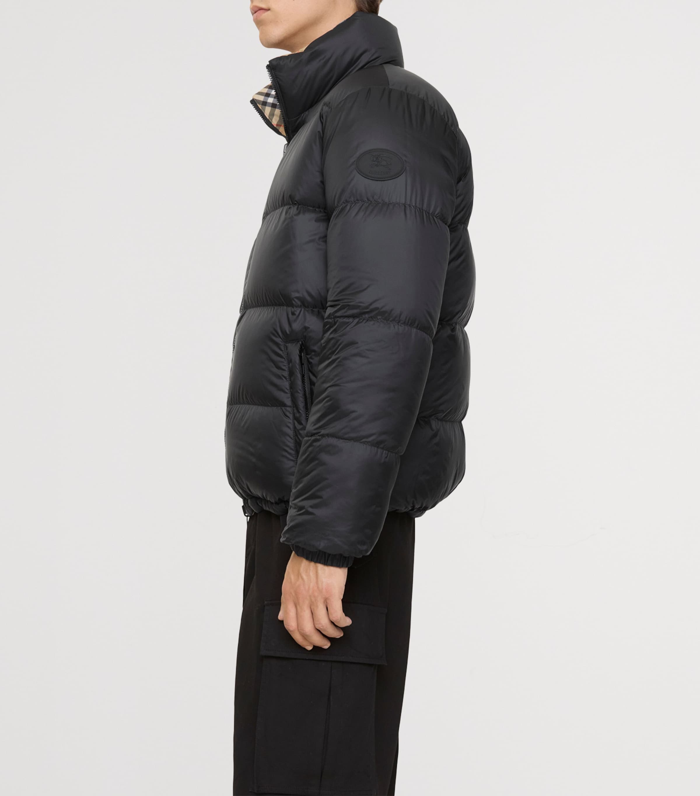 Down Reversible Puffer Jacket SAND IP CHECK Image 4