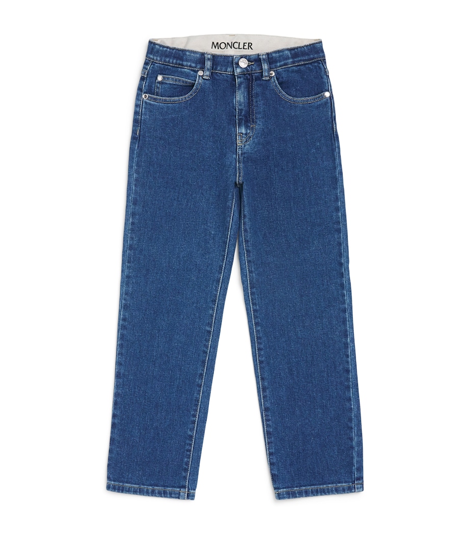 Moncler Enfant Cotton Logo Jeans (8-10 Years) Image 1