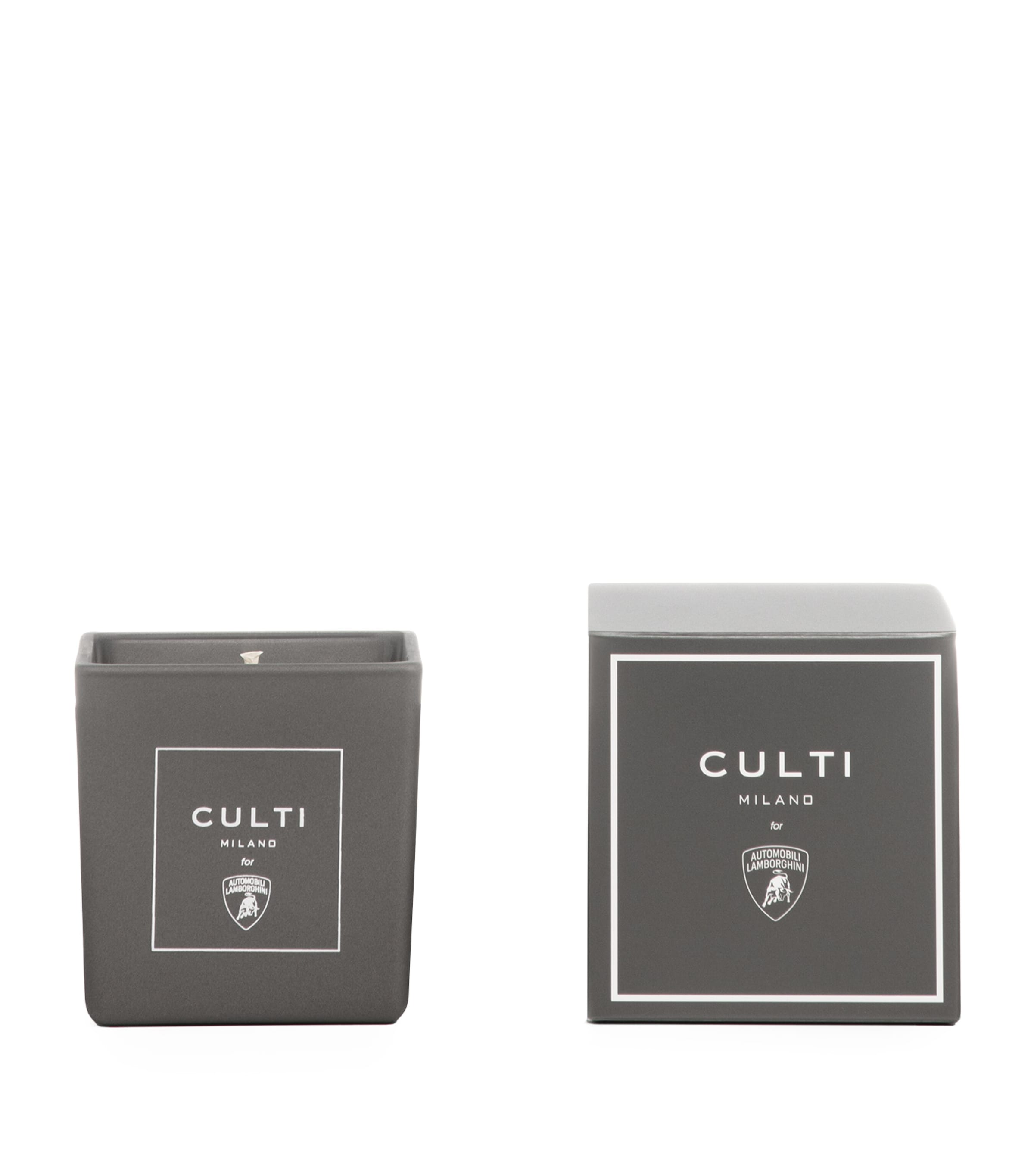 Culti Milano X Lamborghini Grigio Vulcano Candle In Black