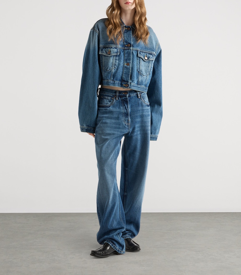 Cropped Denim Jacket F0V3N Image 2
