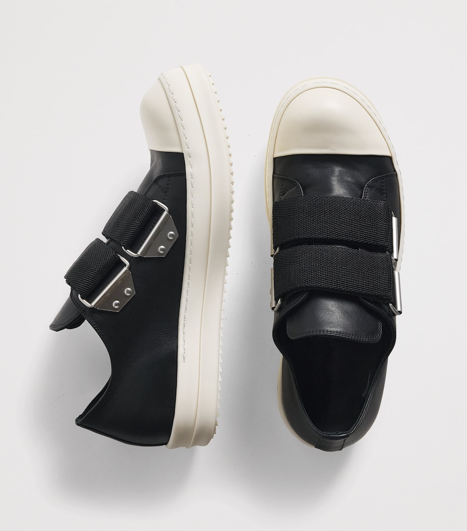 Leather Strap Sneakers BLACK/MILK/MILK/ 911 Image 3