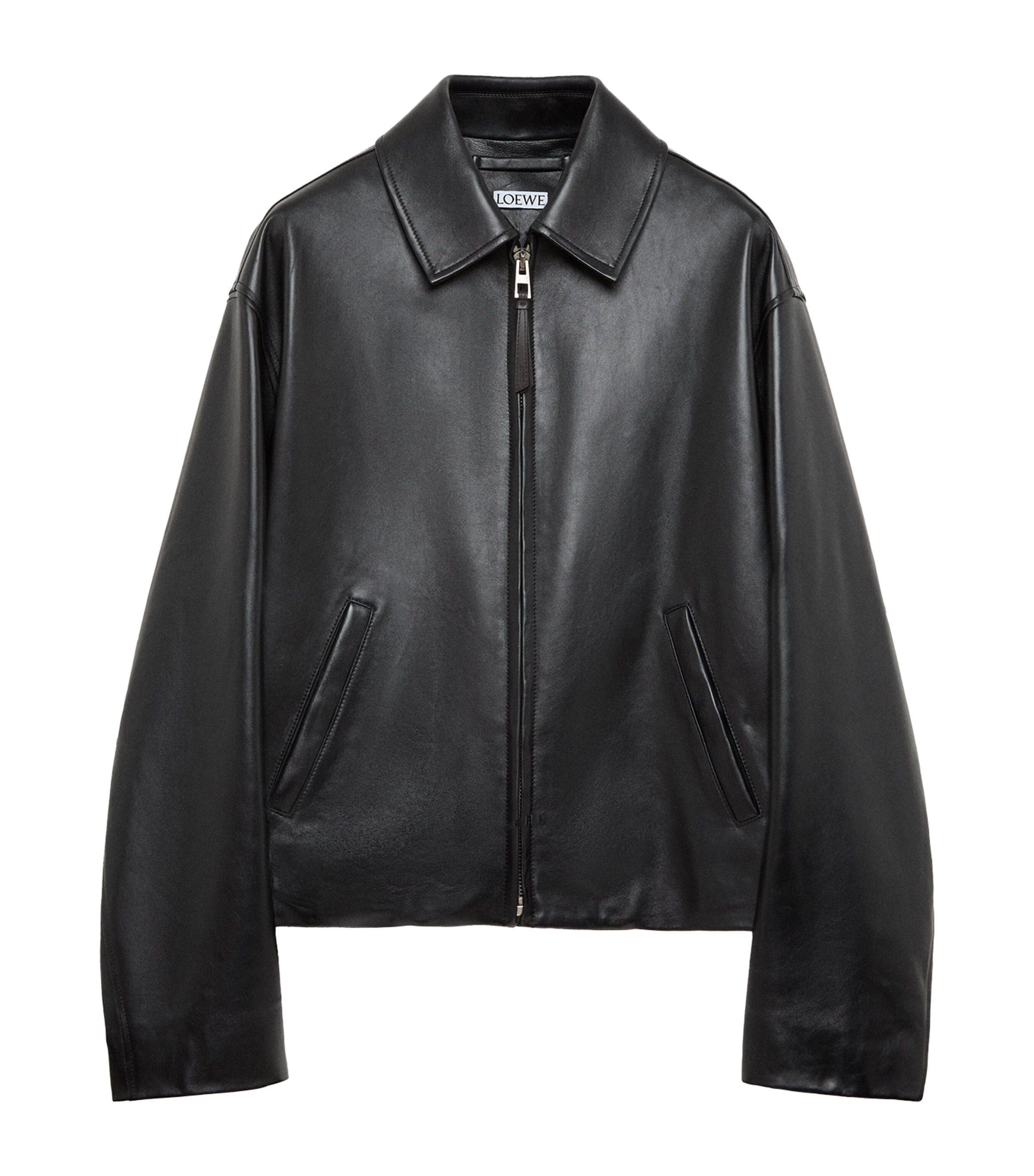 LOEWE Mens Lambskin Jacket Black Image 1