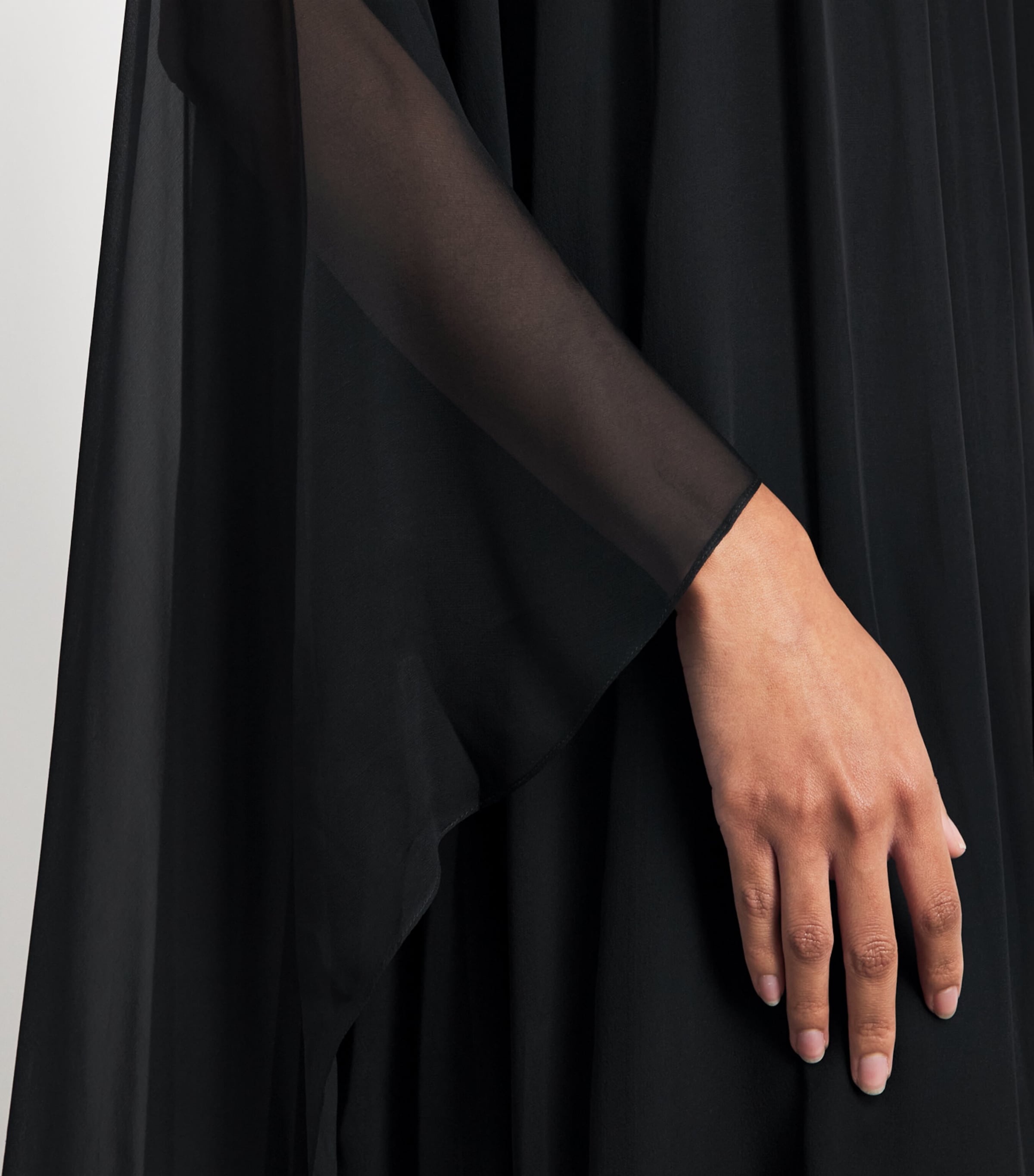 Zuhair Murad Womens Silk Kaftan Gown Black Image 3