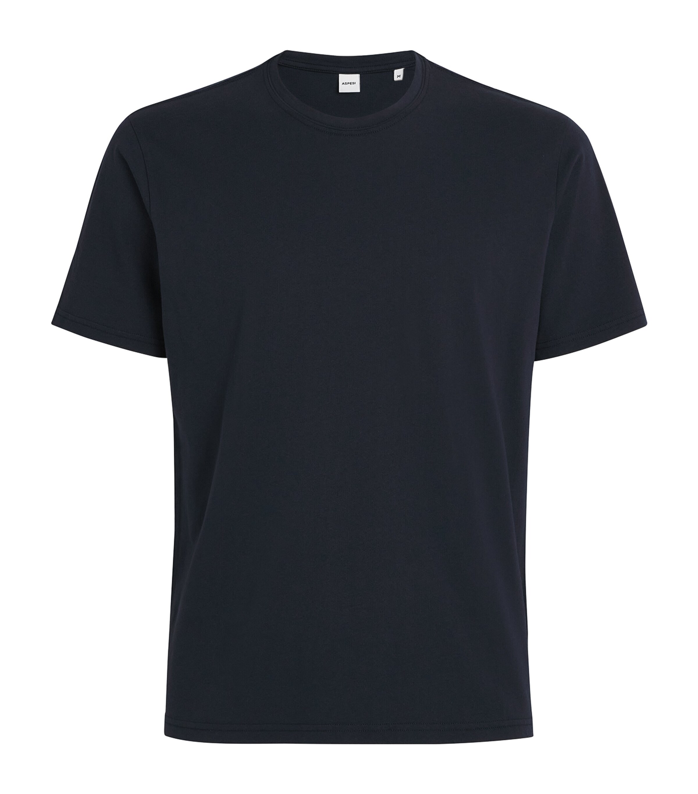 Shop Aspesi Cotton T-shirt In Navy