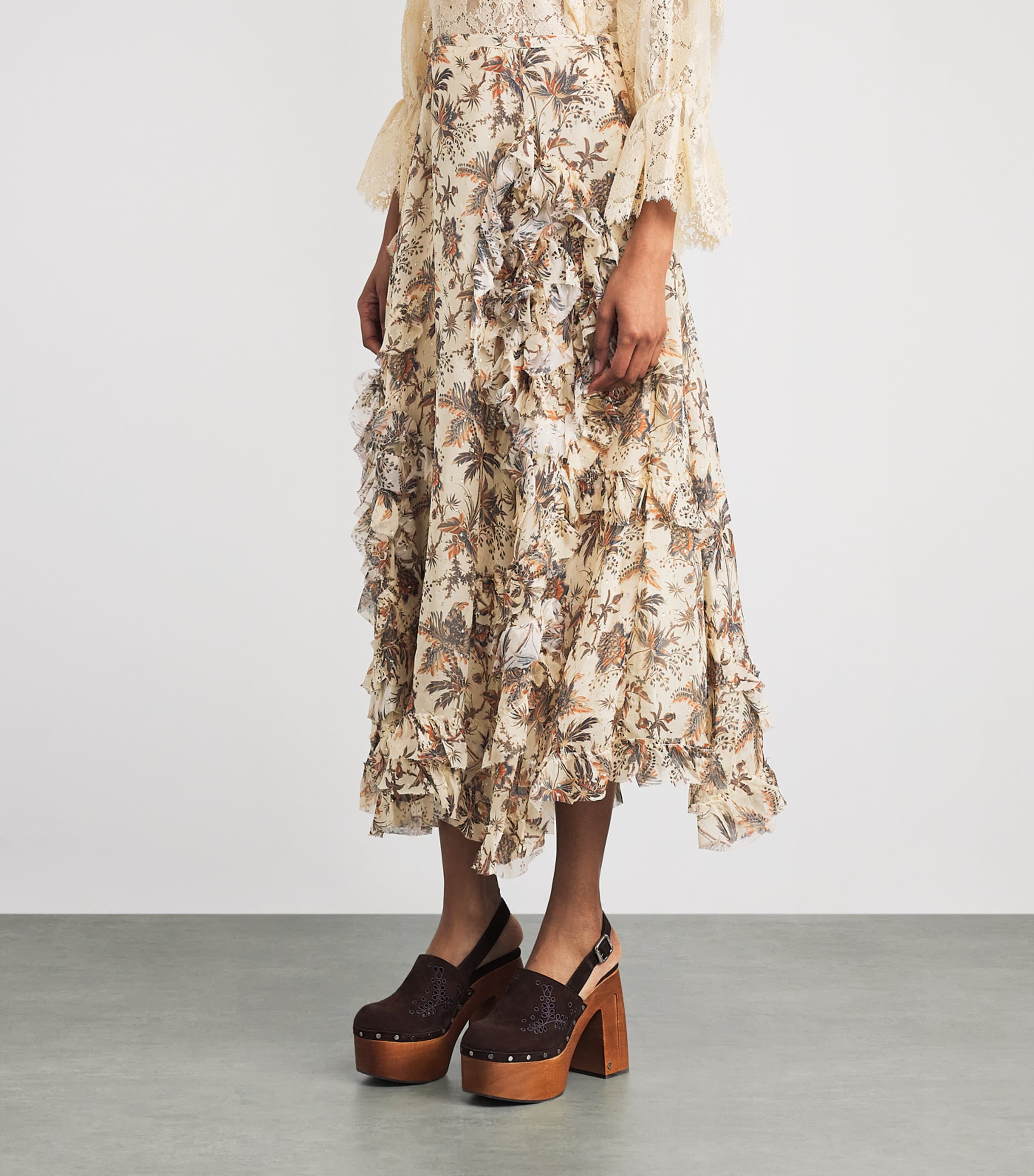 Chiffon Adele Midi Skirt CAMEO Image 3