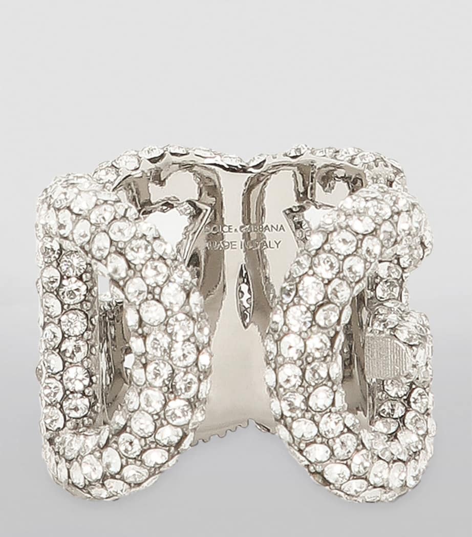 Embellished DG Millennials Logo Ring 87655-SILVER/PALLADI Image 4